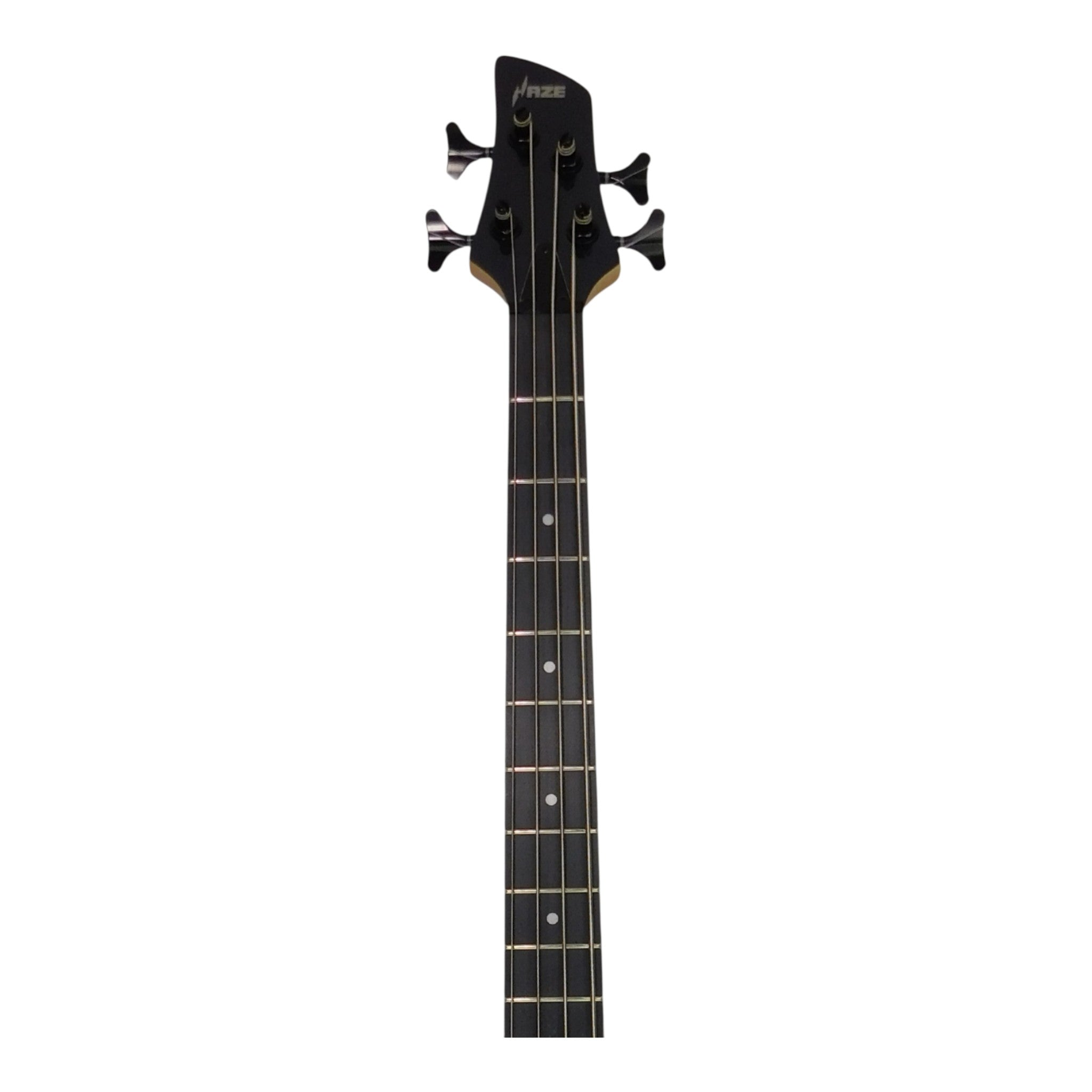 Haze Left-Handed Split/Single Coil Solid Basswood J-Style Electric Bass Guitar - Chameleon SBG385VLH