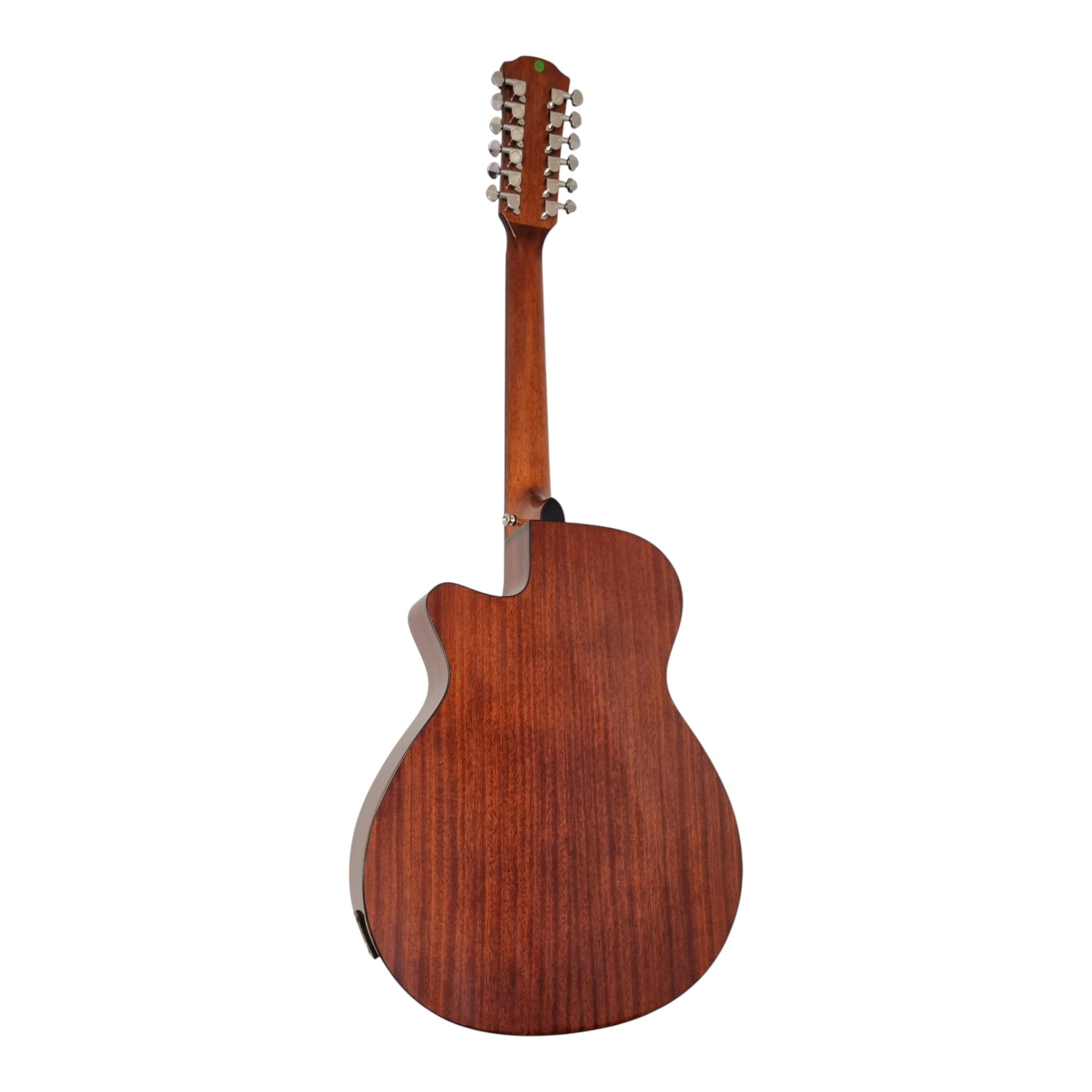 Haze SDG82812CHEQN Hybrid Acoustic – Electric 12 string Guitars Humbucker Saddle Height Adjustable - Brown