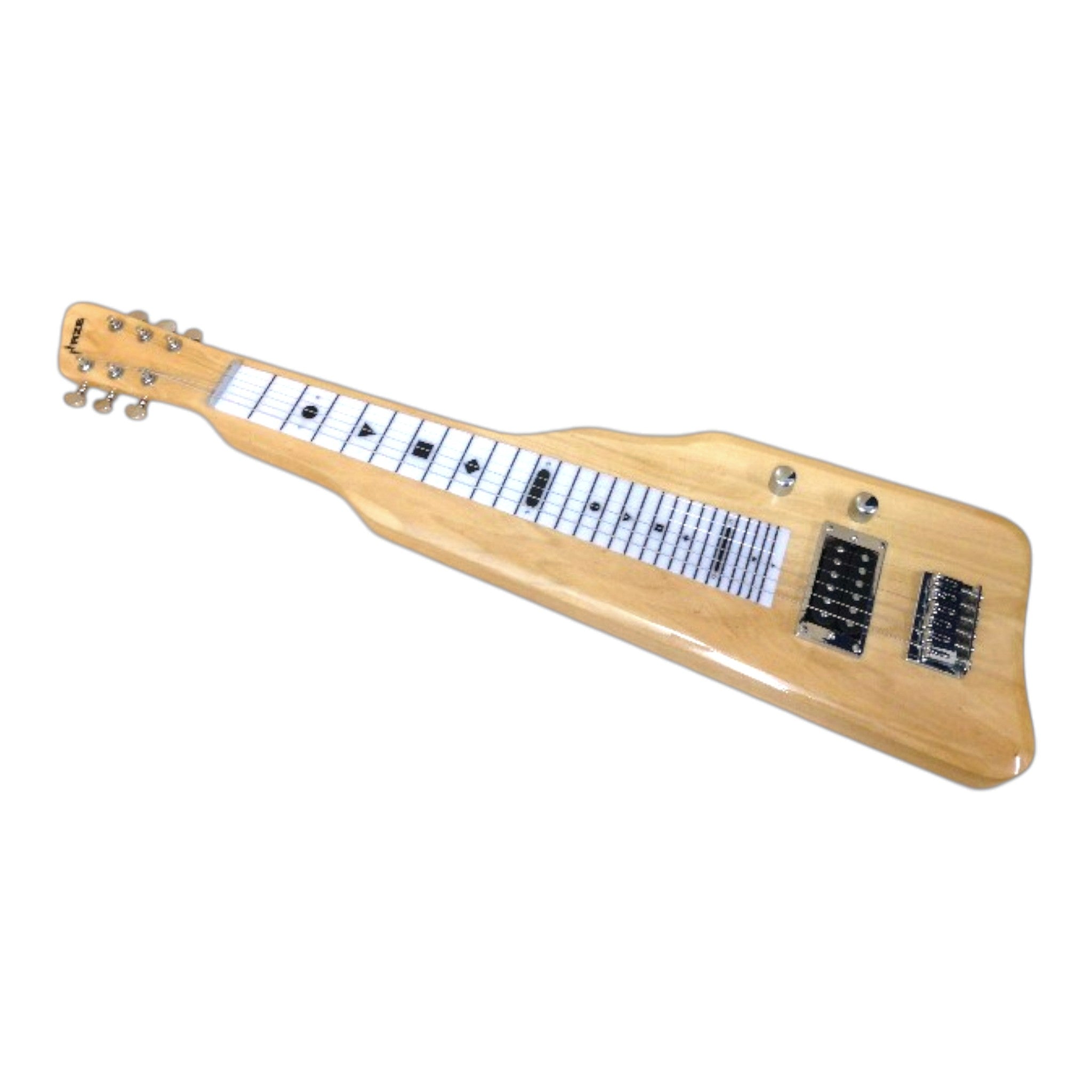 Haze SEG217N Natural Lap Steel Electric Guitar with Split Coil and Humbuckers