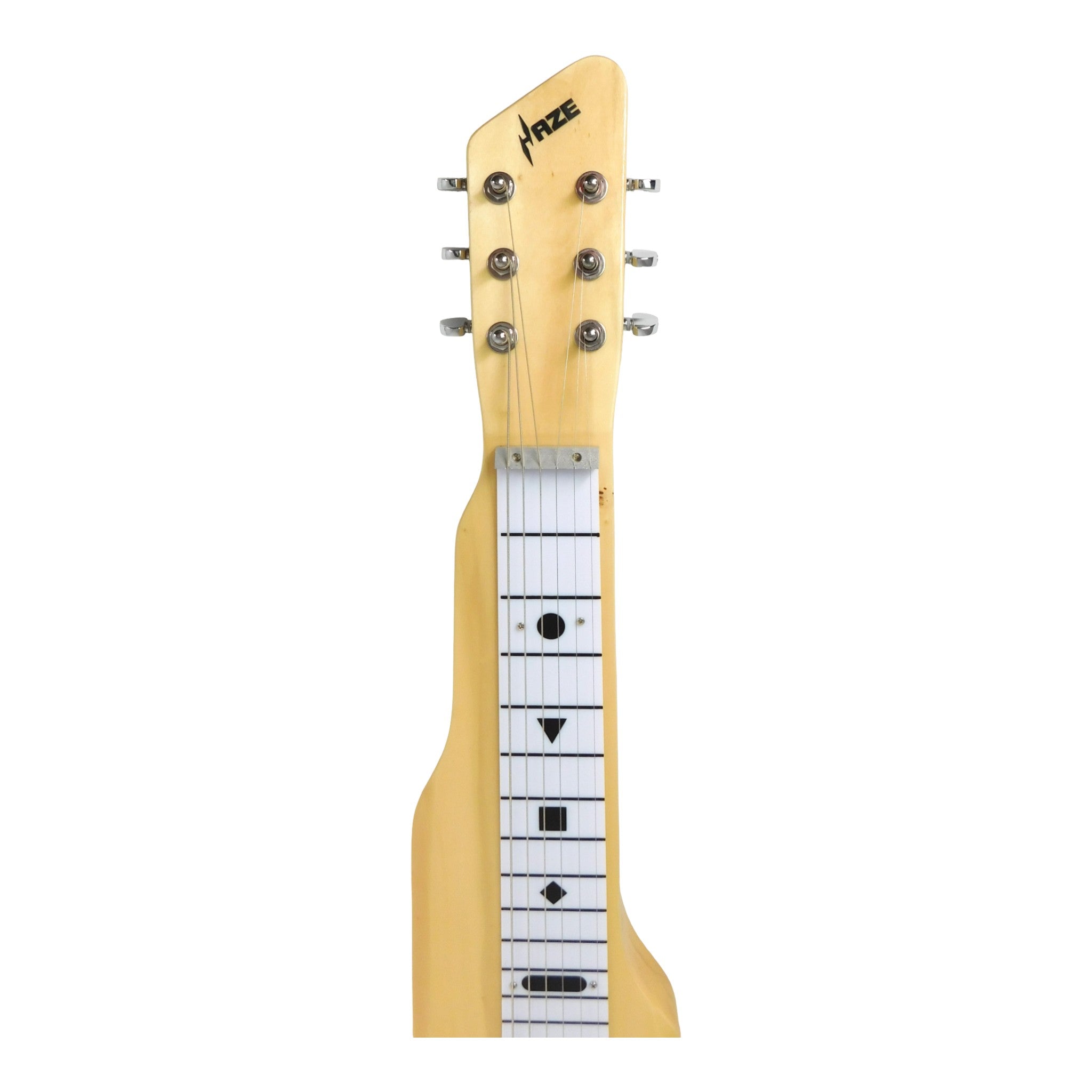 Haze SEG217N Natural Lap Steel Electric Guitar with Split Coil and Humbuckers