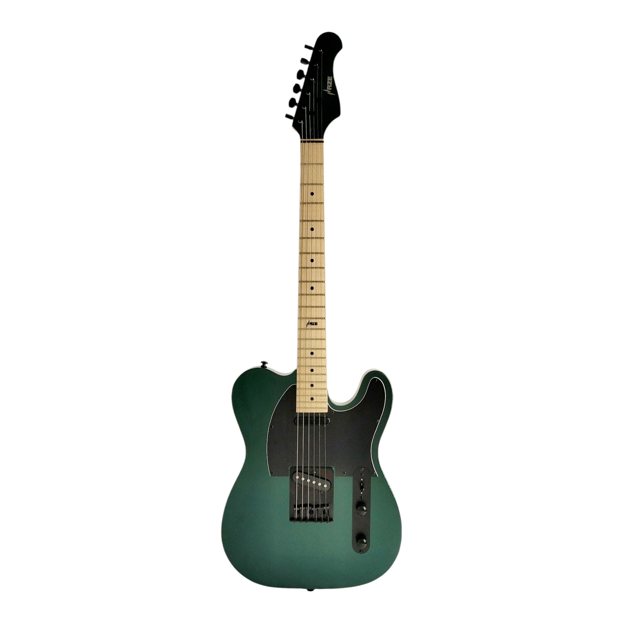 Haze SEG287 Chameleon Green/Purple Electric Guitar with Single Coils + 10W Amp. (Optional)