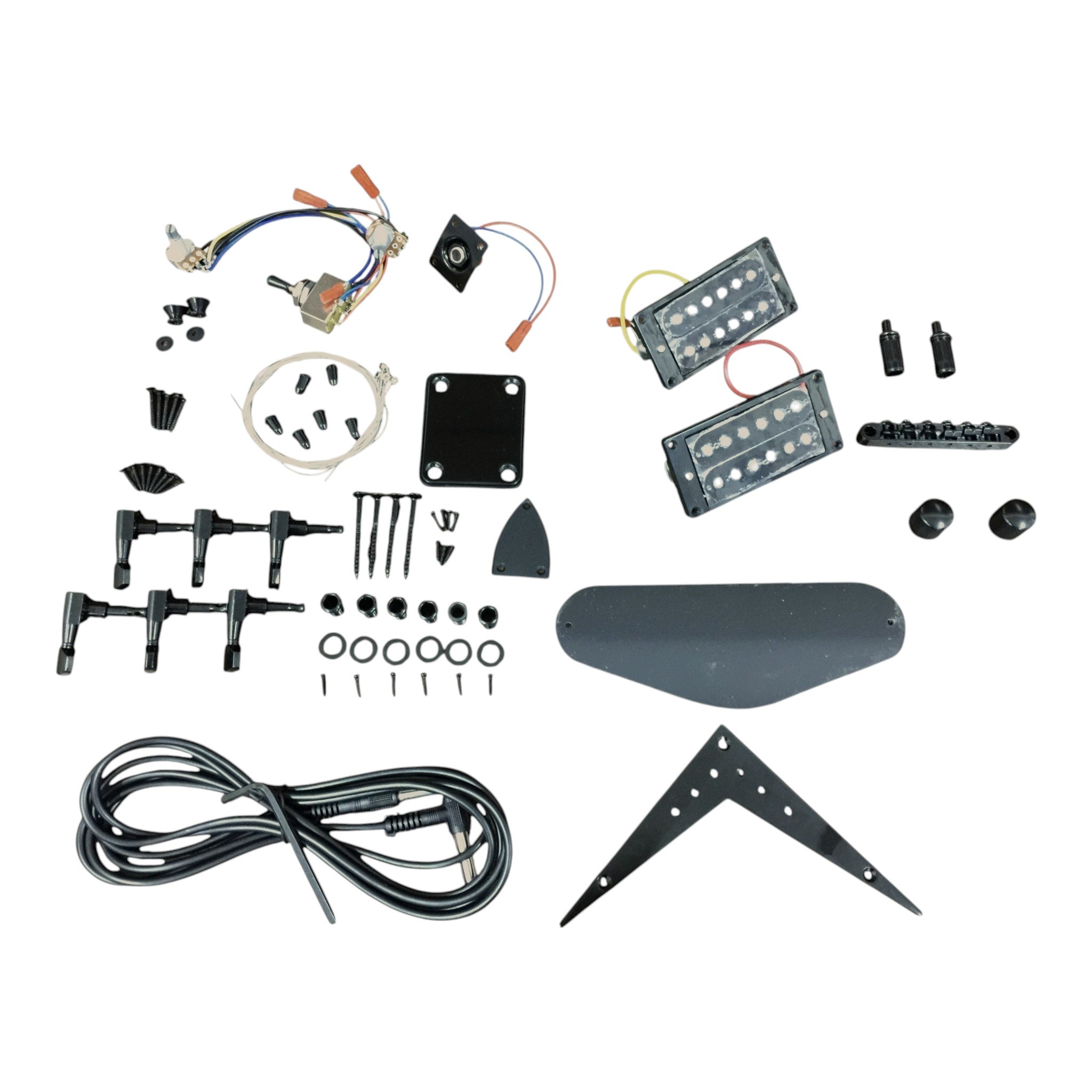SFV50MDIY Solid Mahogany Body Electric Guitar DIY Kit, No-Soldering, H-H