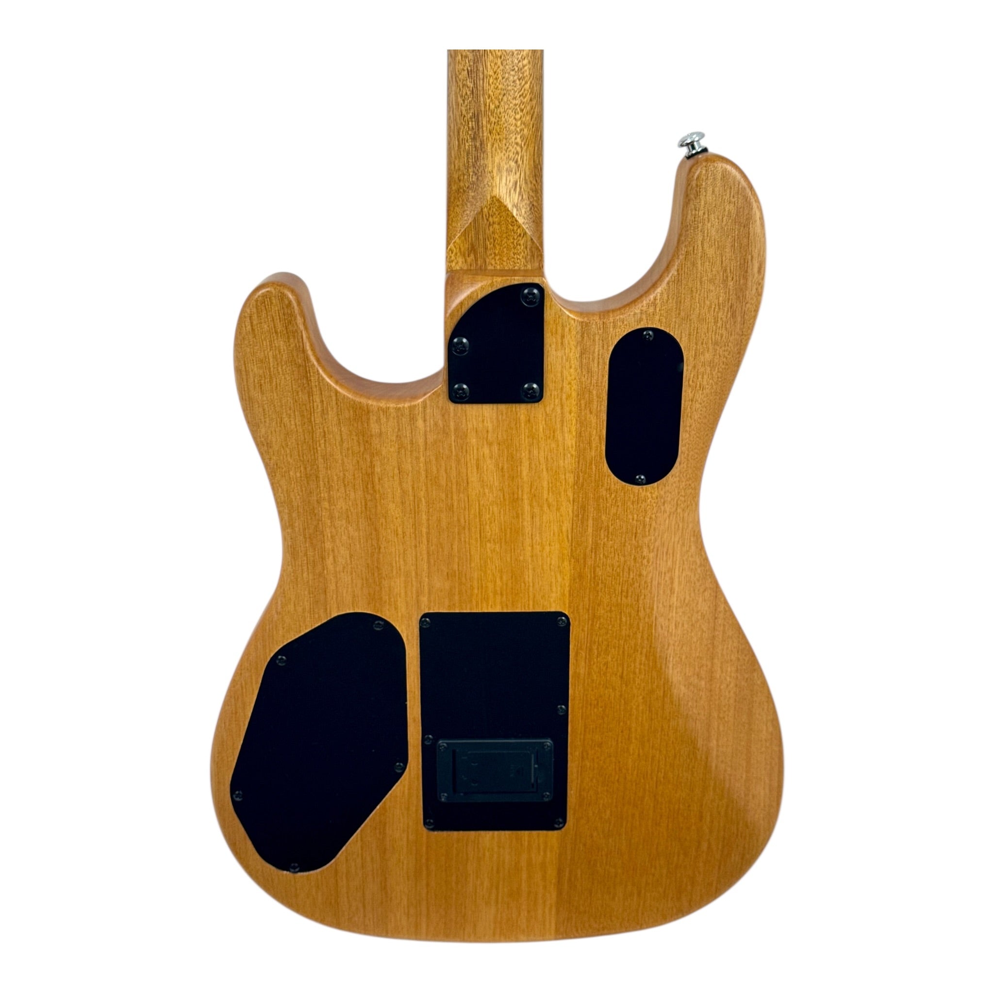 Haze STACOUSTASONIC “SonicBlend” Okoume Hollow-Body Hybrid HST Electric-Acoustic Guitar in Matte Deep Blue