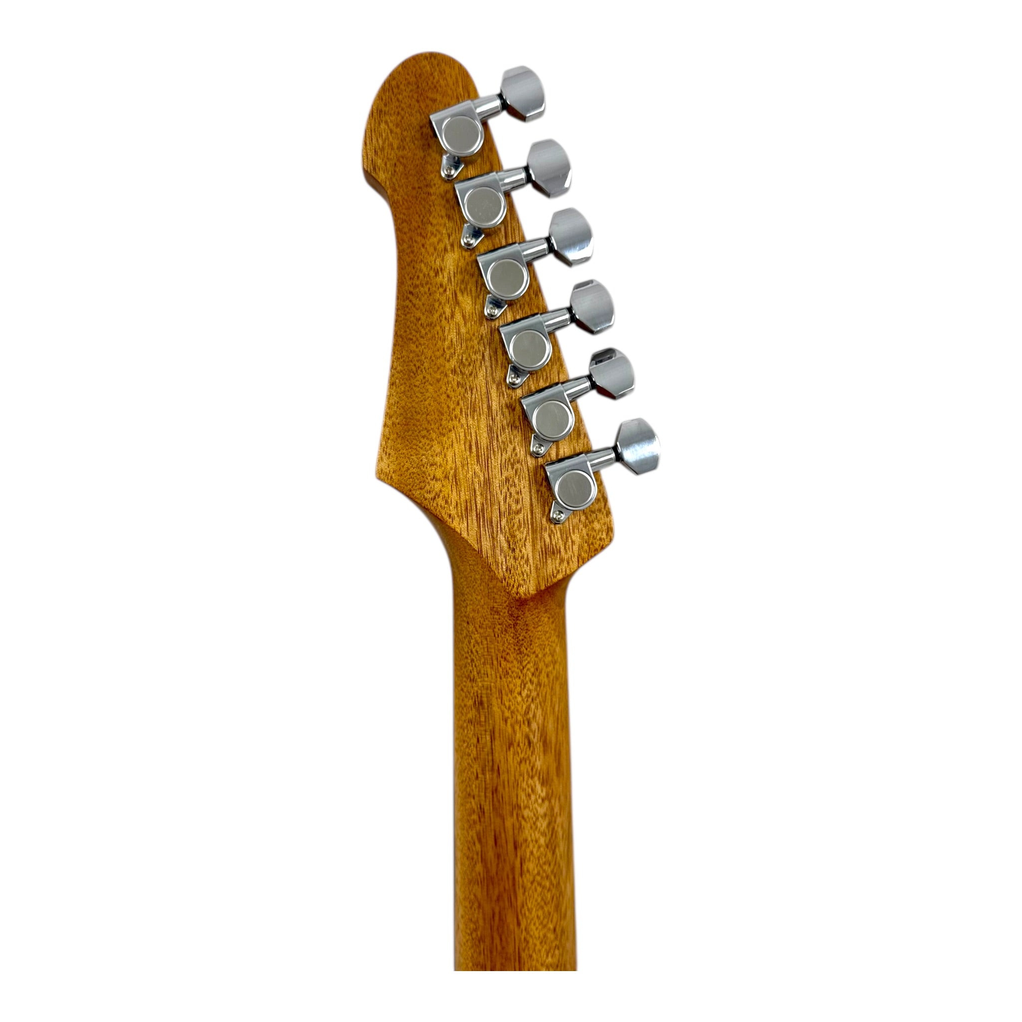 Haze STACOUSTASONIC “SonicBlend” Okoume Hollow-Body Hybrid HST Electric-Acoustic Guitar in Matte Deep Blue