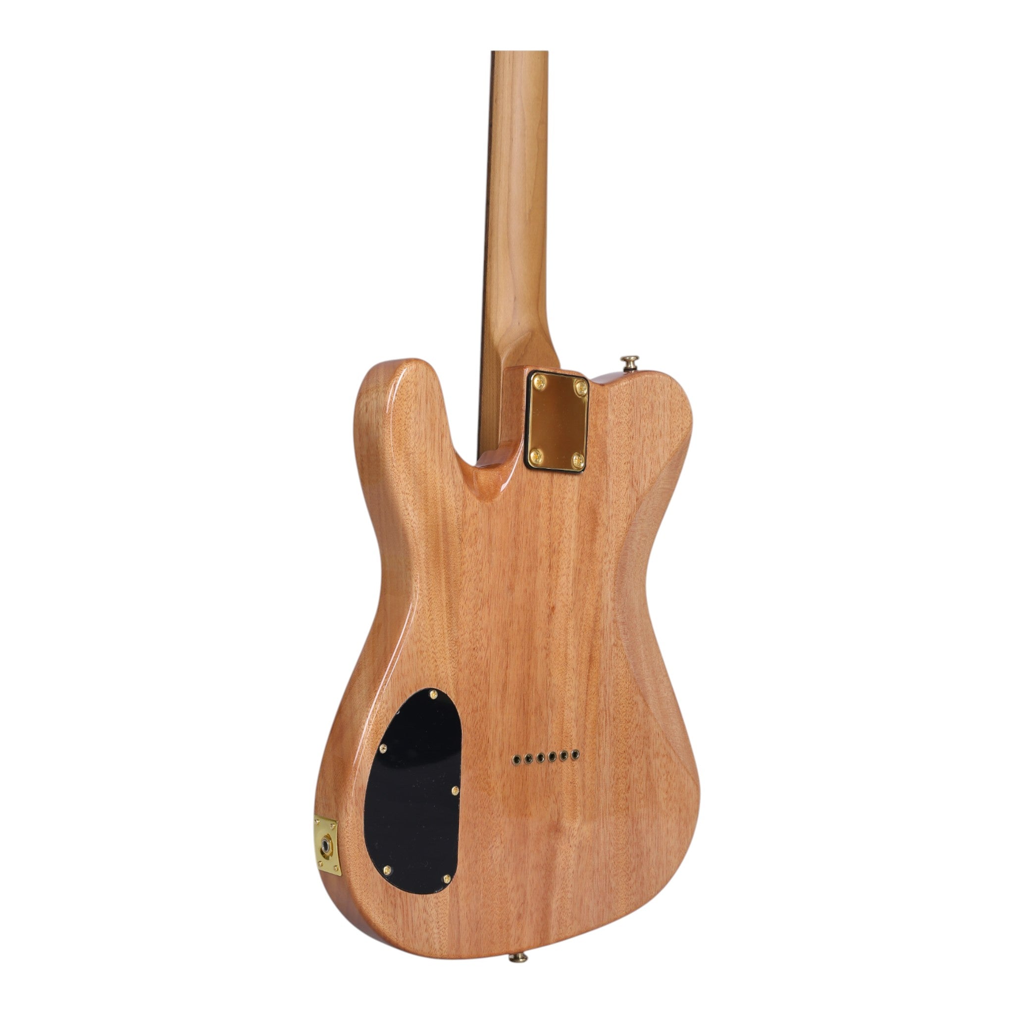 Haze TL197 Engraved Woodgrain "Buta" Electric Guitar with Single Coils