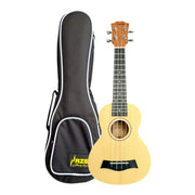 Haze UK120 Spruce Top Acoustic-Electric 21" Soprano Ukulele in Natural Matte - UK12021EQ