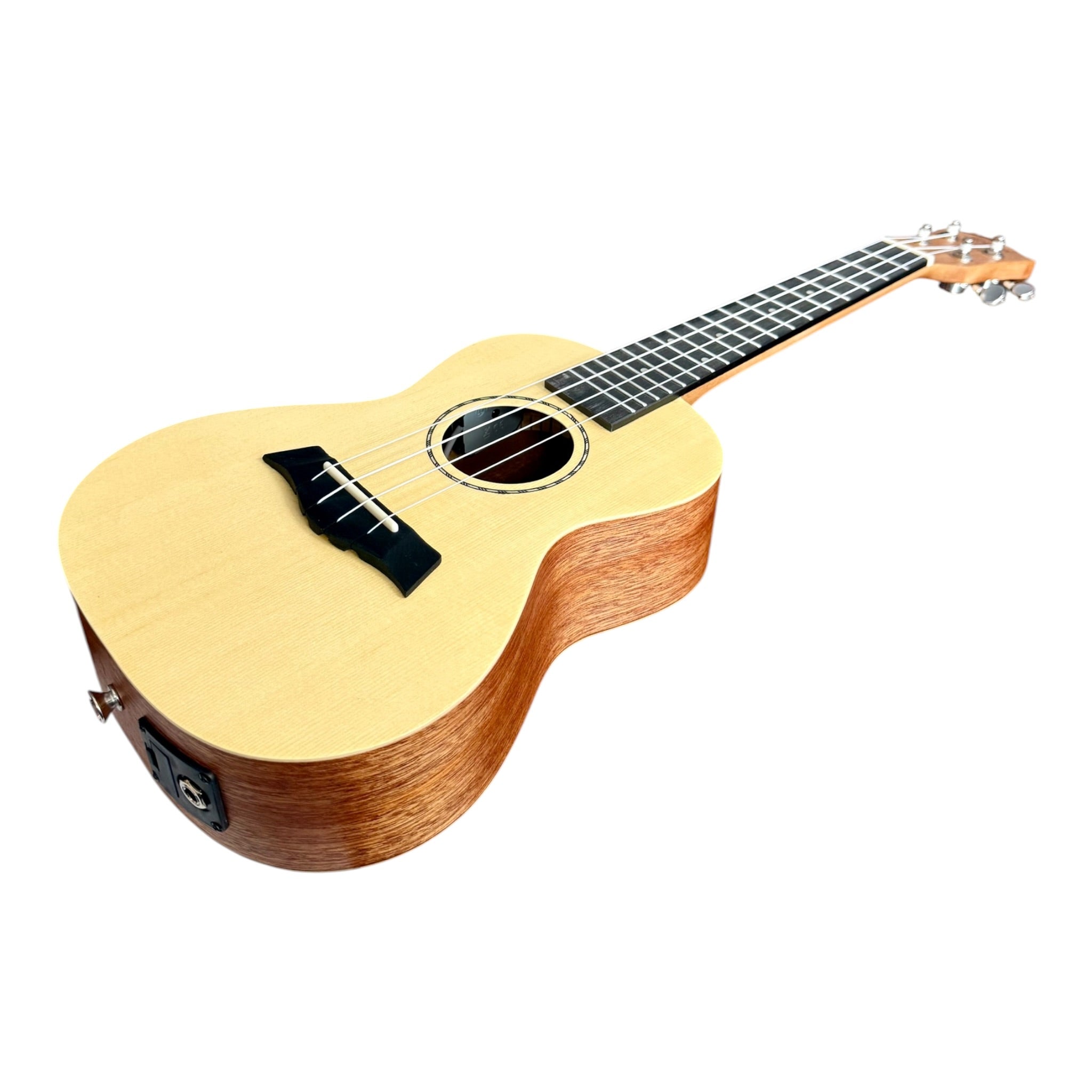 Haze UK120 Spruce Top Acoustic-Electric 23" Concert Ukulele in Natural Matte - UK12023EQ