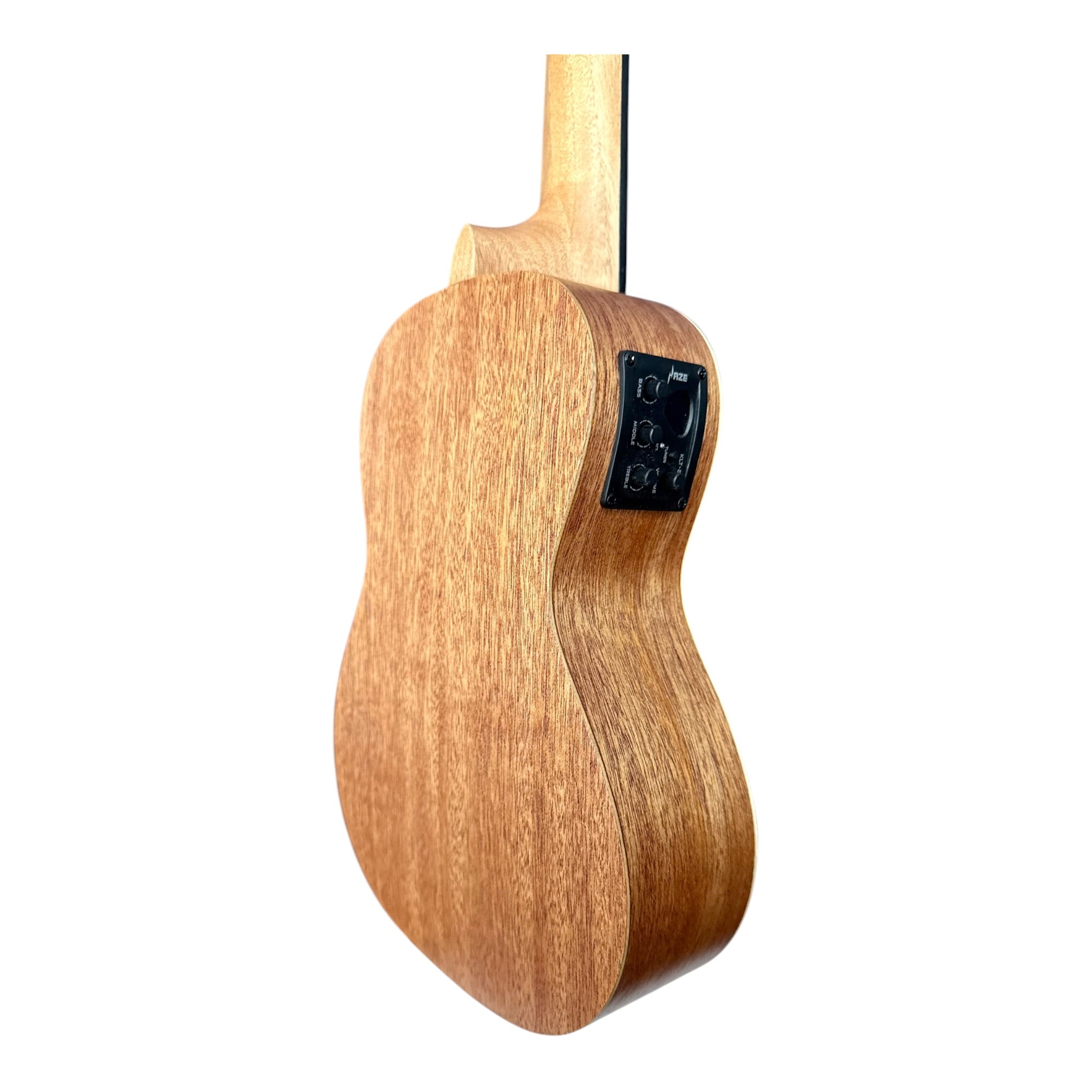 Haze UK120 Spruce Top Acoustic-Electric 23" Concert Ukulele in Natural Matte - UK12023EQ