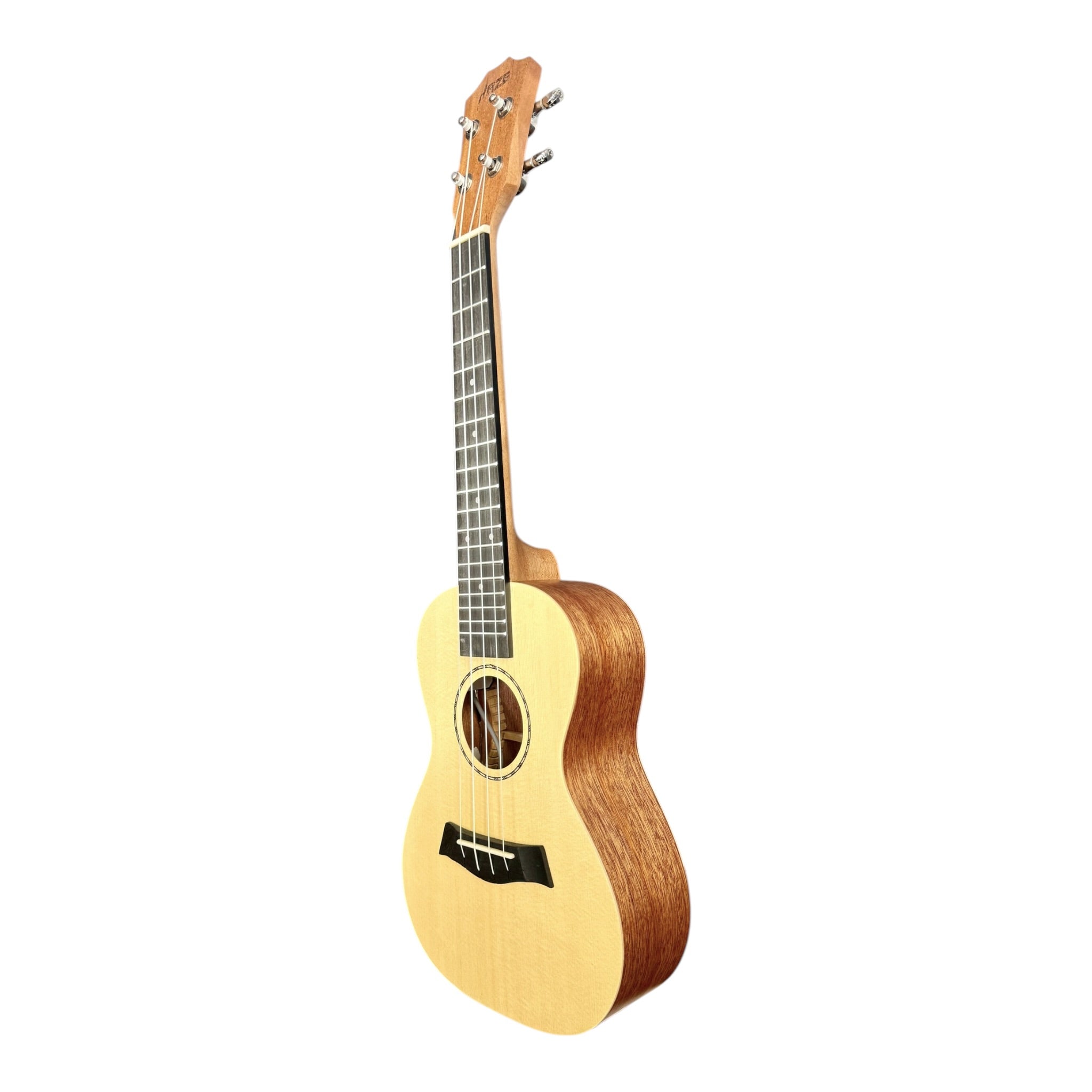 Haze UK120 Spruce Top Acoustic-Electric 23" Concert Ukulele in Natural Matte - UK12023EQ