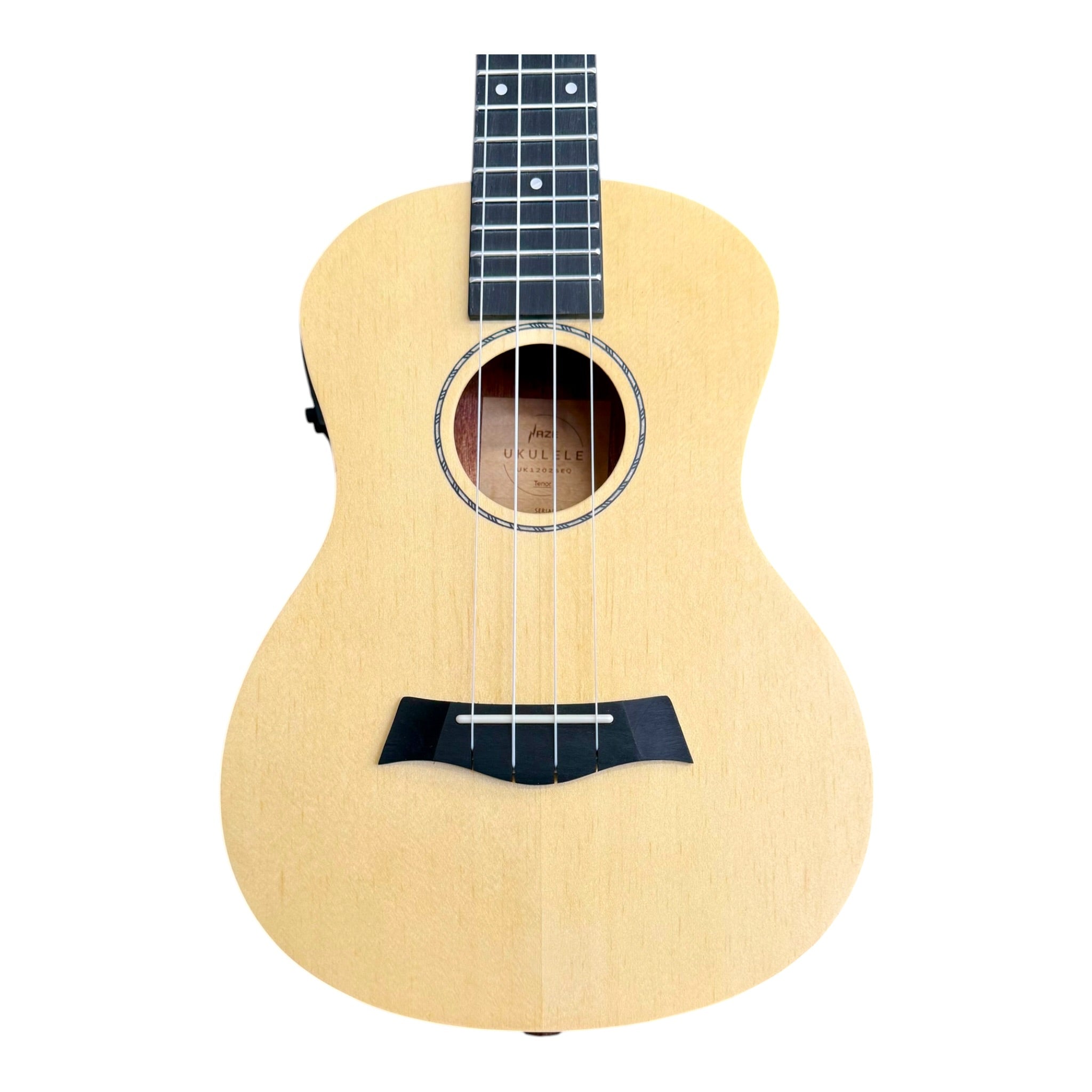 Haze UK120 Spruce Top Acoustic-Electric 26" Tenor Ukulele in Natural Matte - UK12026EQ