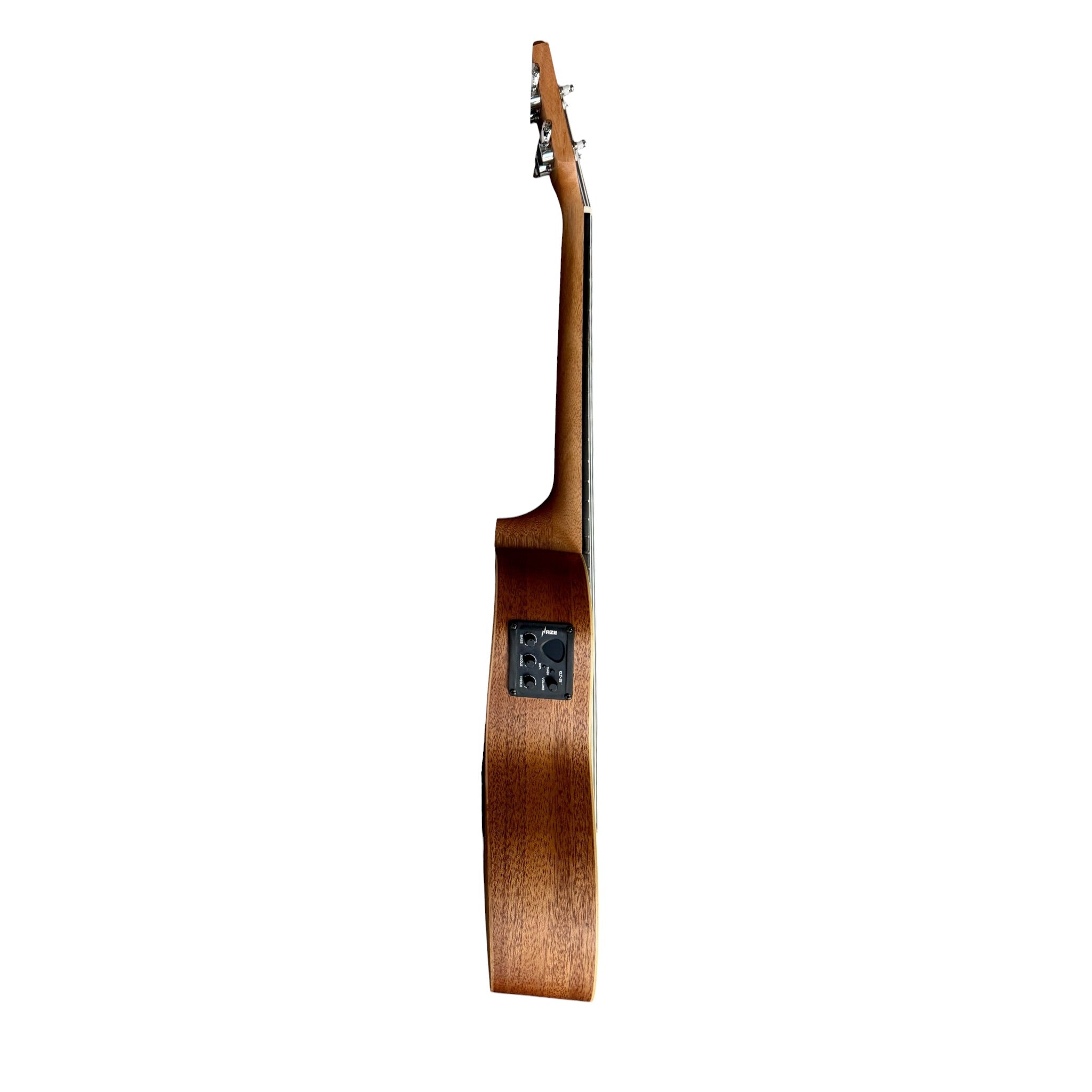 Haze UK120 Spruce Top Acoustic-Electric 26" Tenor Ukulele in Natural Matte - UK12026EQ
