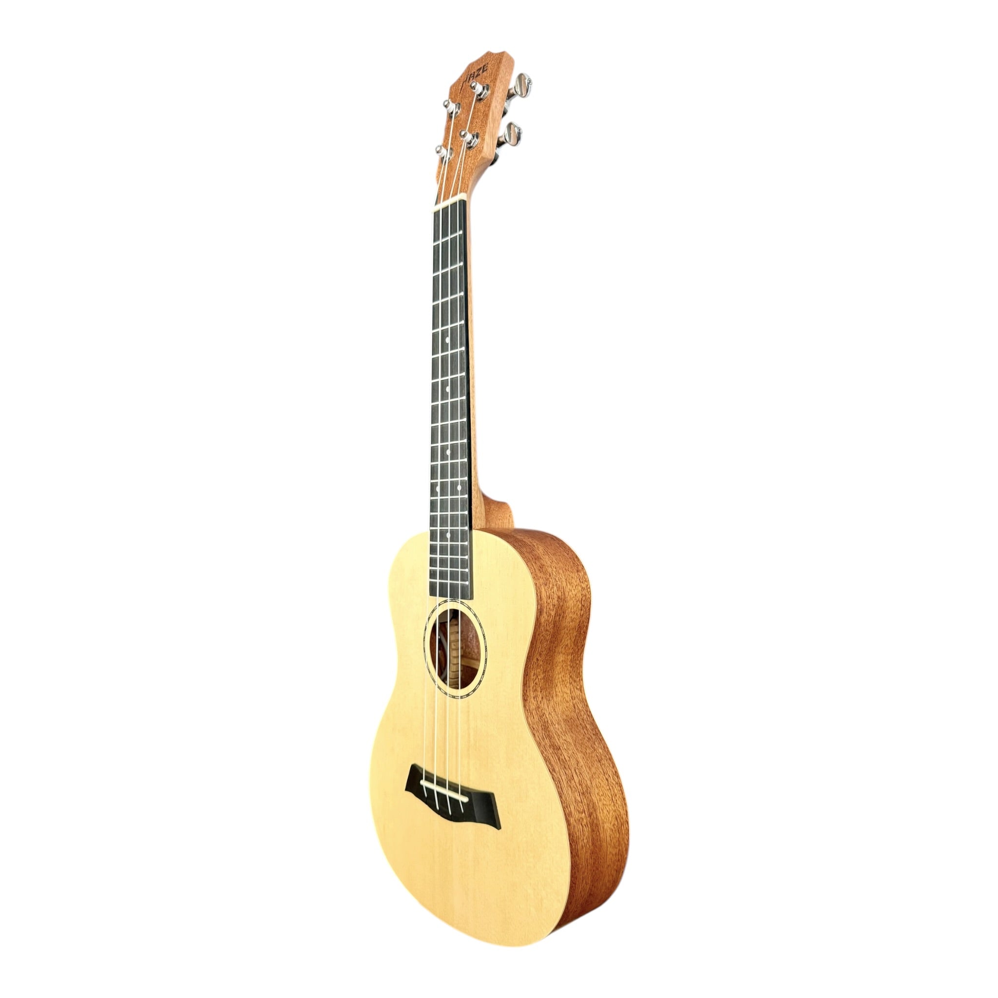 Haze UK120 Spruce Top Acoustic-Electric 26" Tenor Ukulele in Natural Matte - UK12026EQ