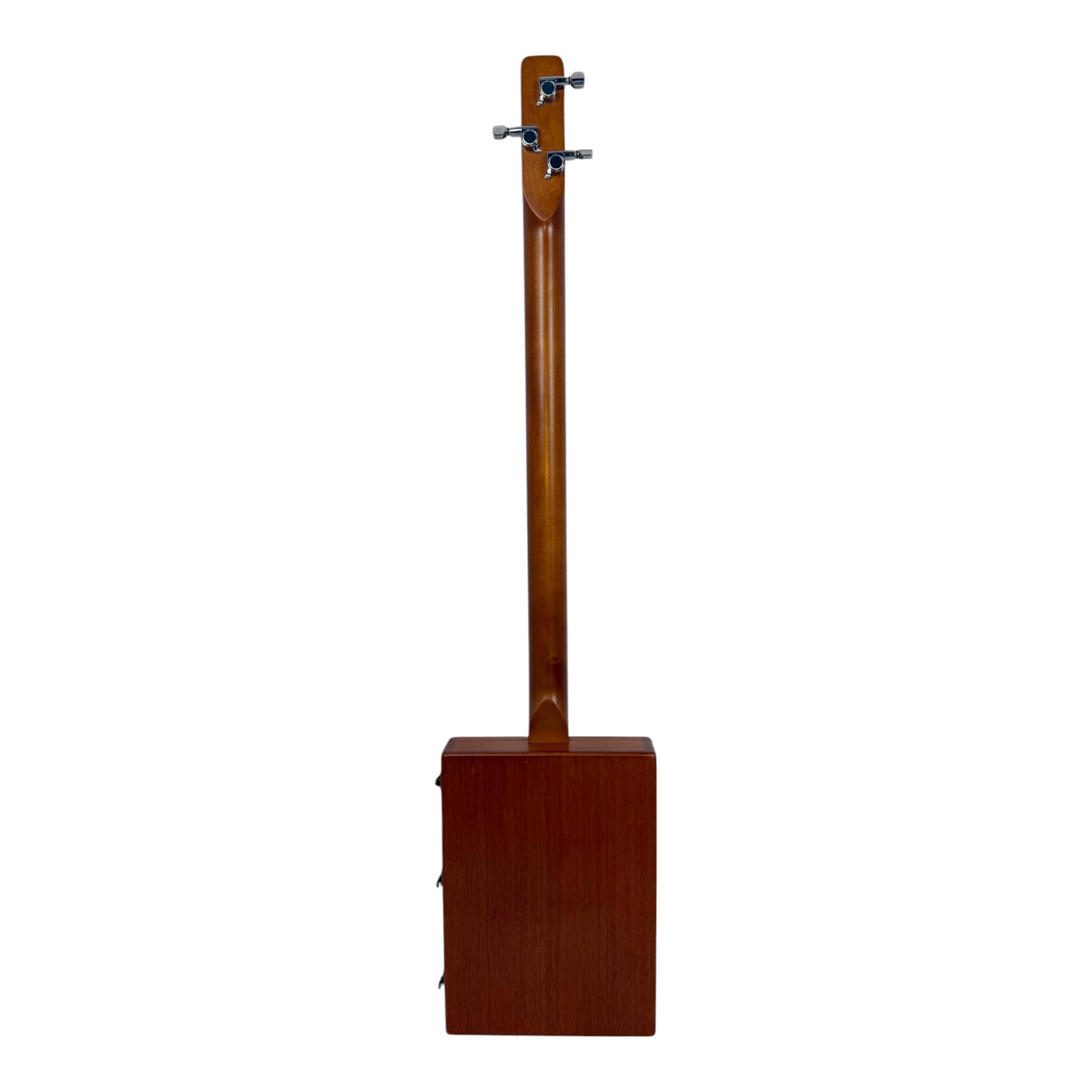 Haze "Blues" Mahogany Body 3-String Cigar Box Guitar Complete DIY Kit - Passive Piezo Pickup - X1 (Optional Slide Available)