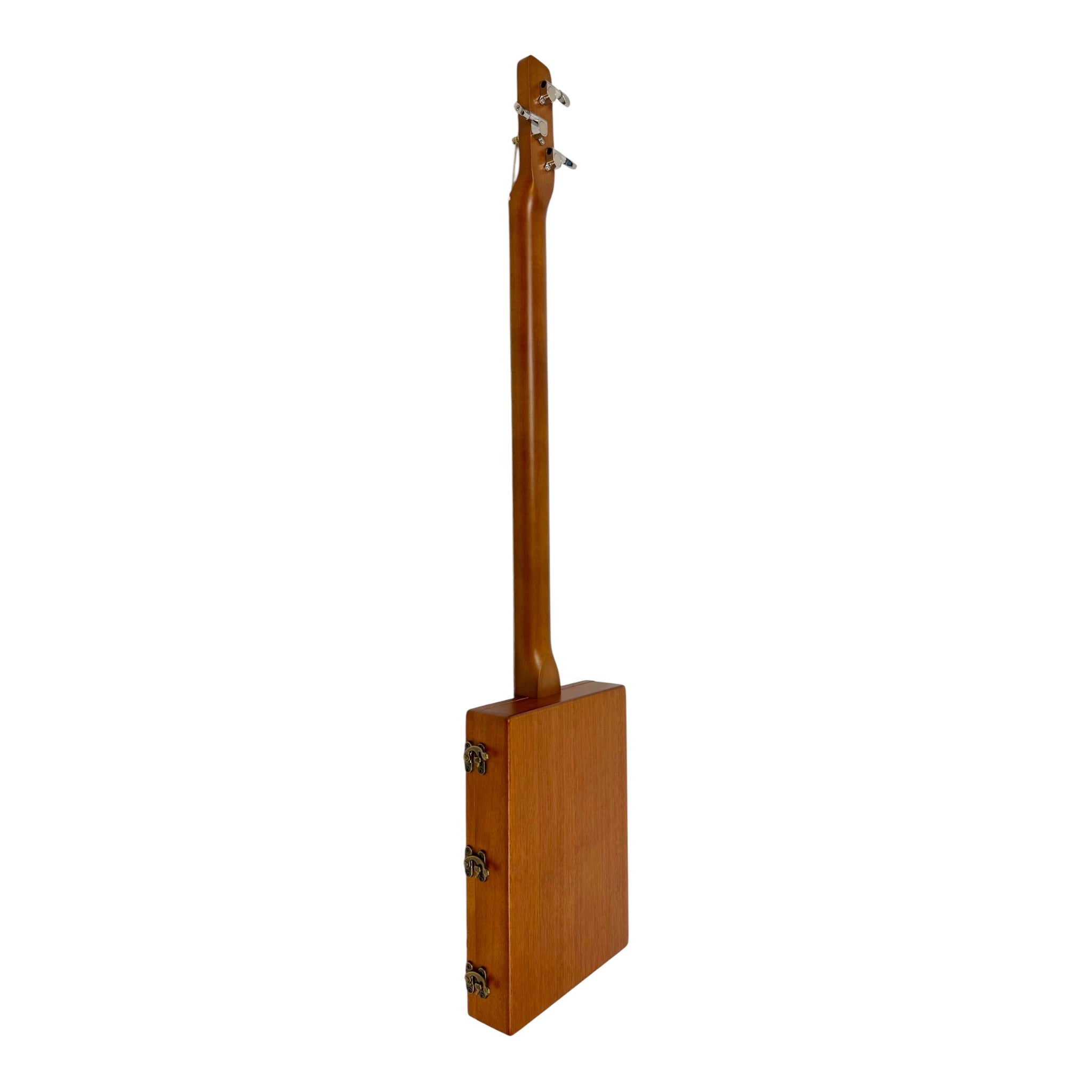 Haze "Blues" Mahogany Body 3-String Cigar Box Guitar Complete DIY Kit - Passive Piezo Pickup - X1 (Optional Slide Available)