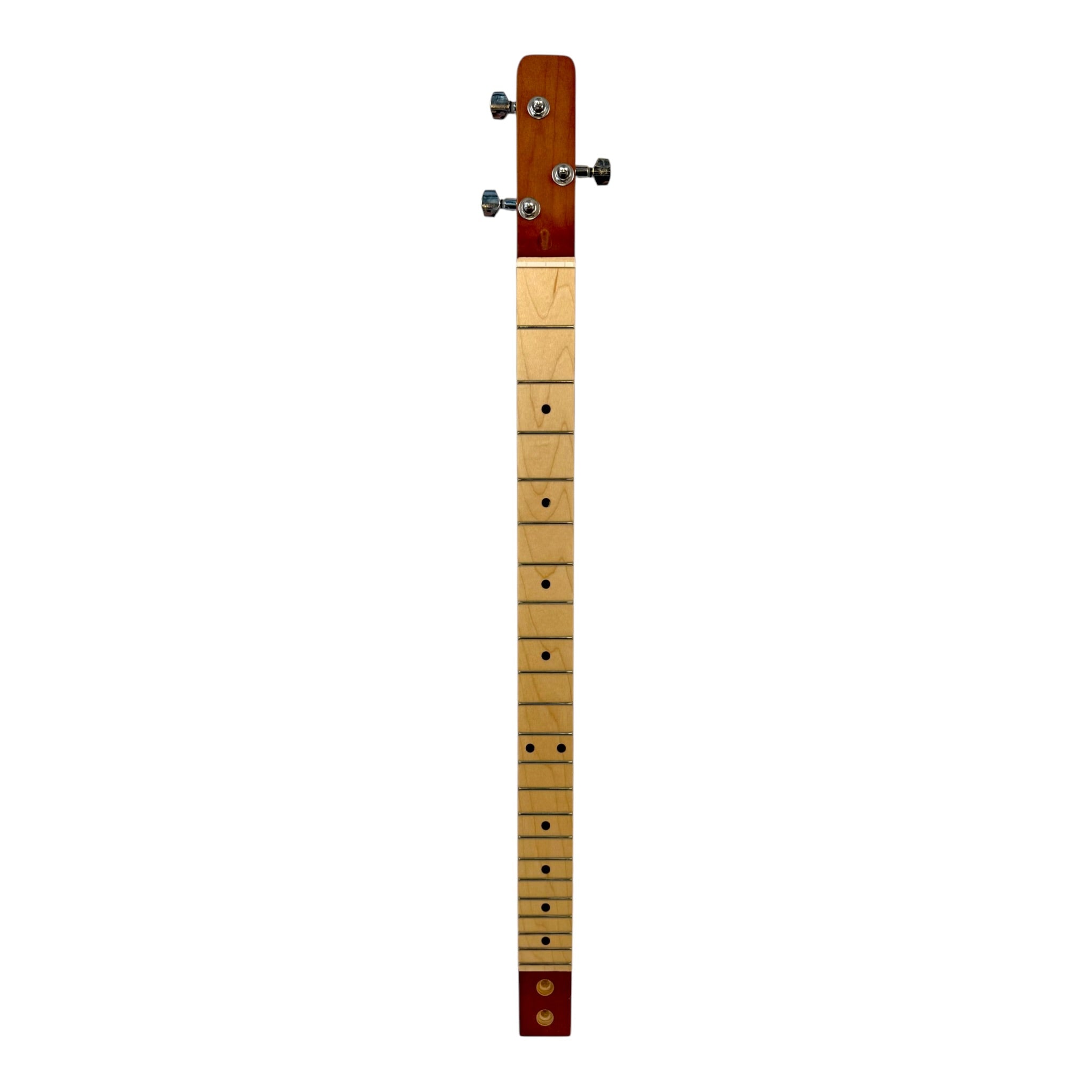 Haze "Blues" Mahogany Body 3-String Cigar Box Guitar Complete DIY Kit - Passive Piezo Pickup - X1 (Optional Slide Available)