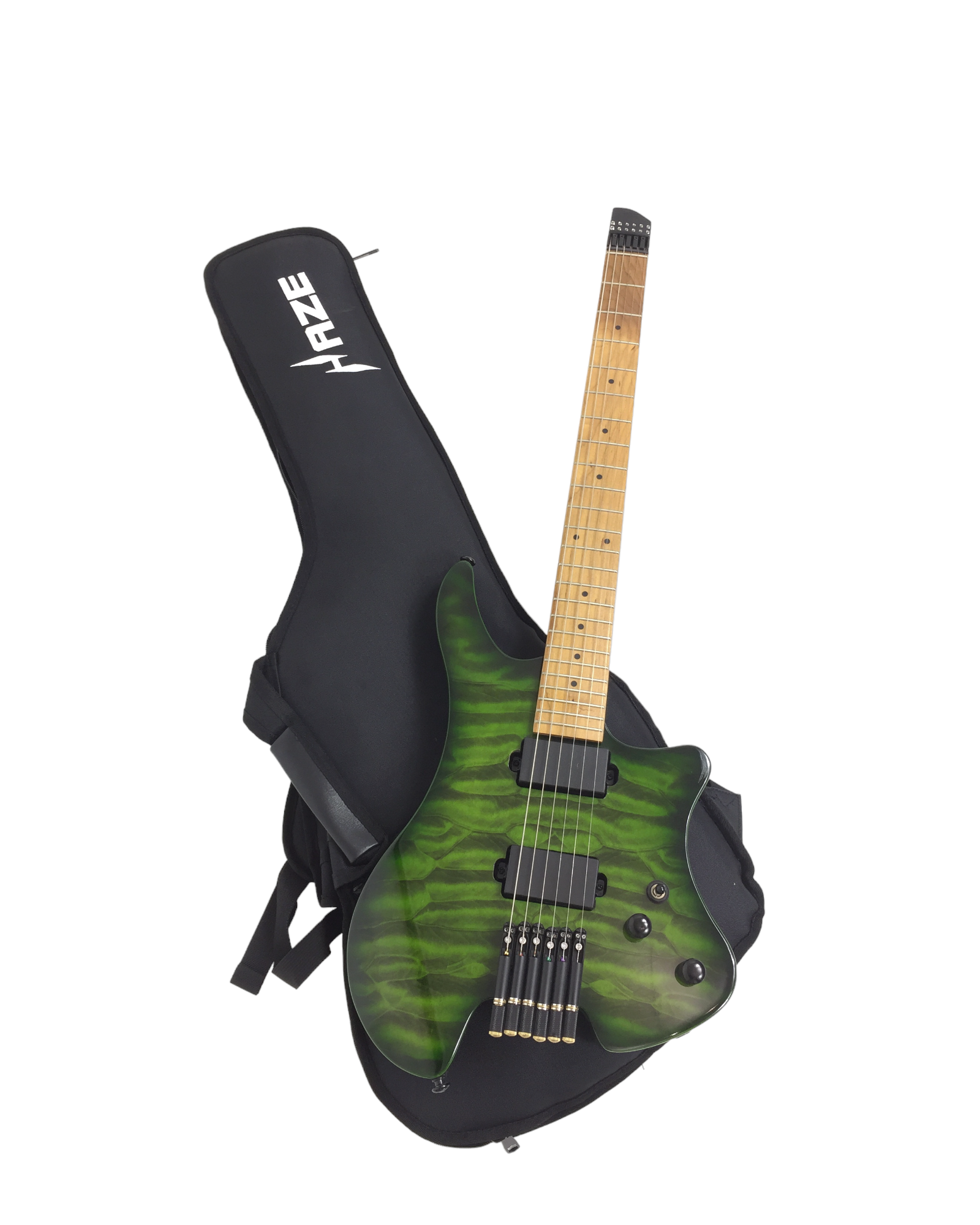 Haze Headless Electric Guitar Bag - Black HL001GB