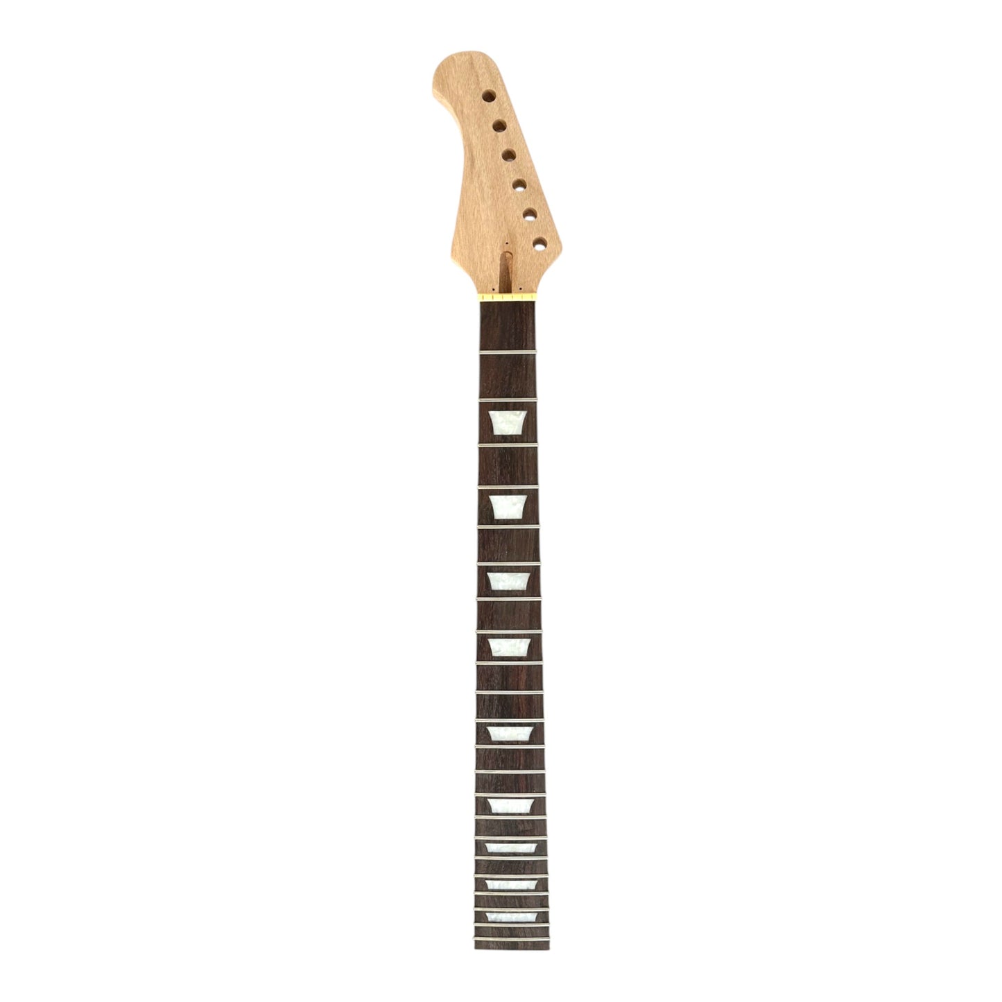 HSFB1930MDIY Solid Mahogany Bolt-On Neck HFB H-H Electric Guitar DIY Kit - Complete No-Soldering w/ White Pickguard & Chrome Hardware