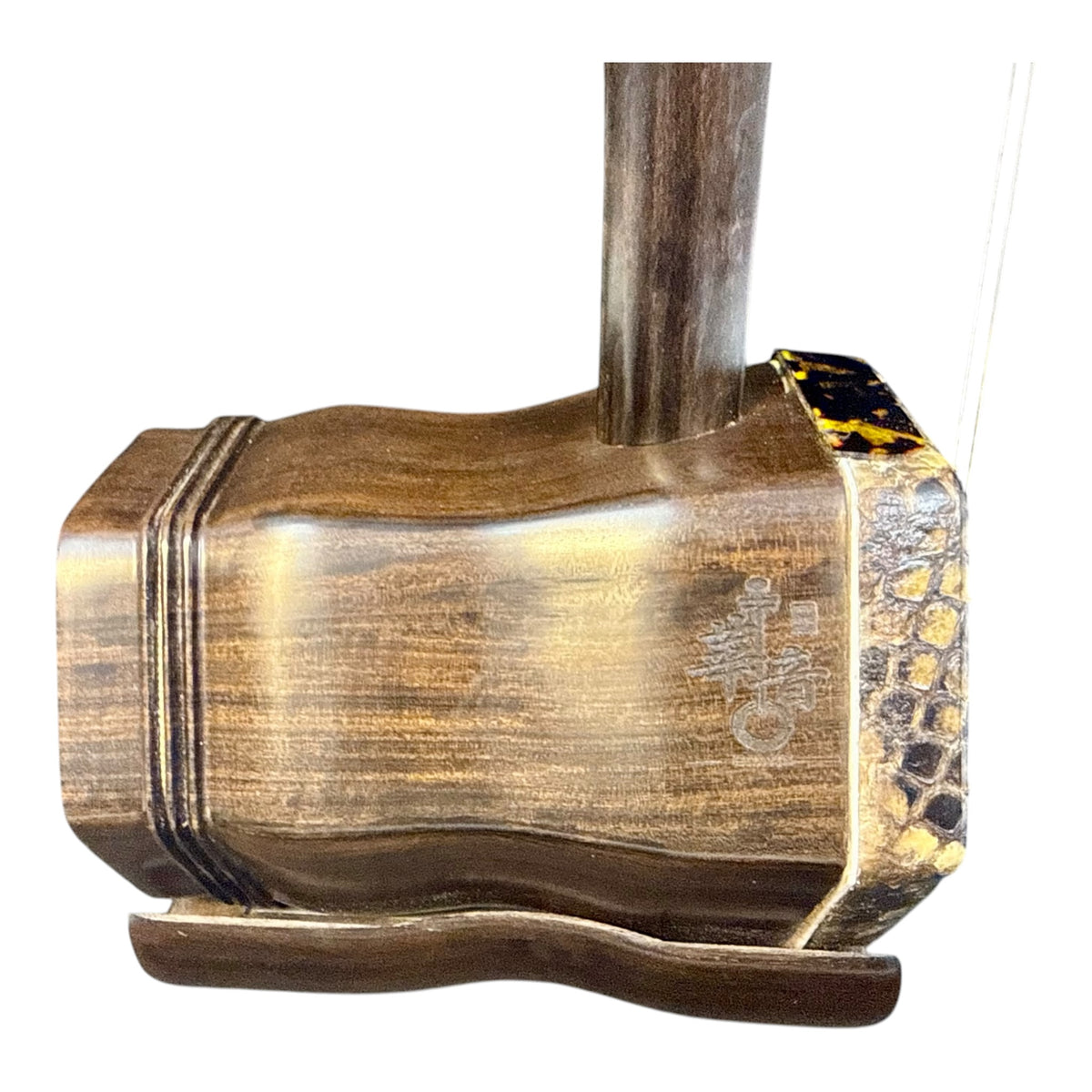 Hua Yin 华音 HY132G6 “Moon Crescent” Cheng Guibao Erhu with Dark Coffee Finish - Premium Travel Hard Case - Intermediate Series