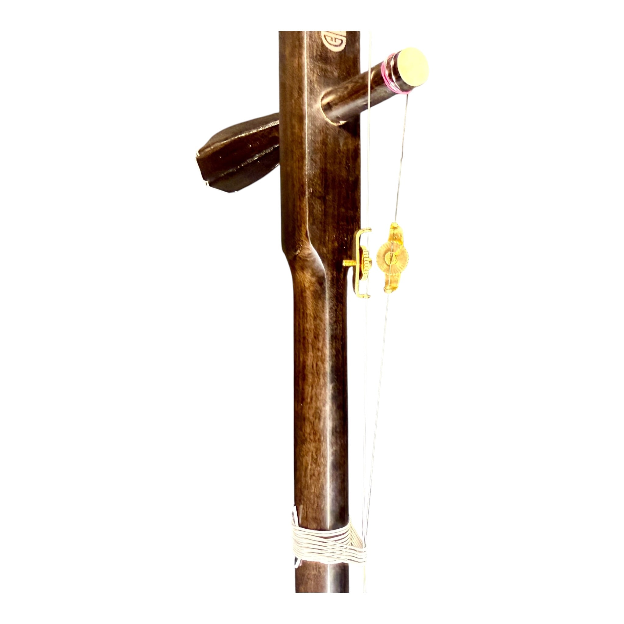 Hua Yin 华音 HY132G6 “Moon Crescent” Cheng Guibao Erhu with Dark Coffee Finish - Premium Travel Hard Case - Intermediate Series