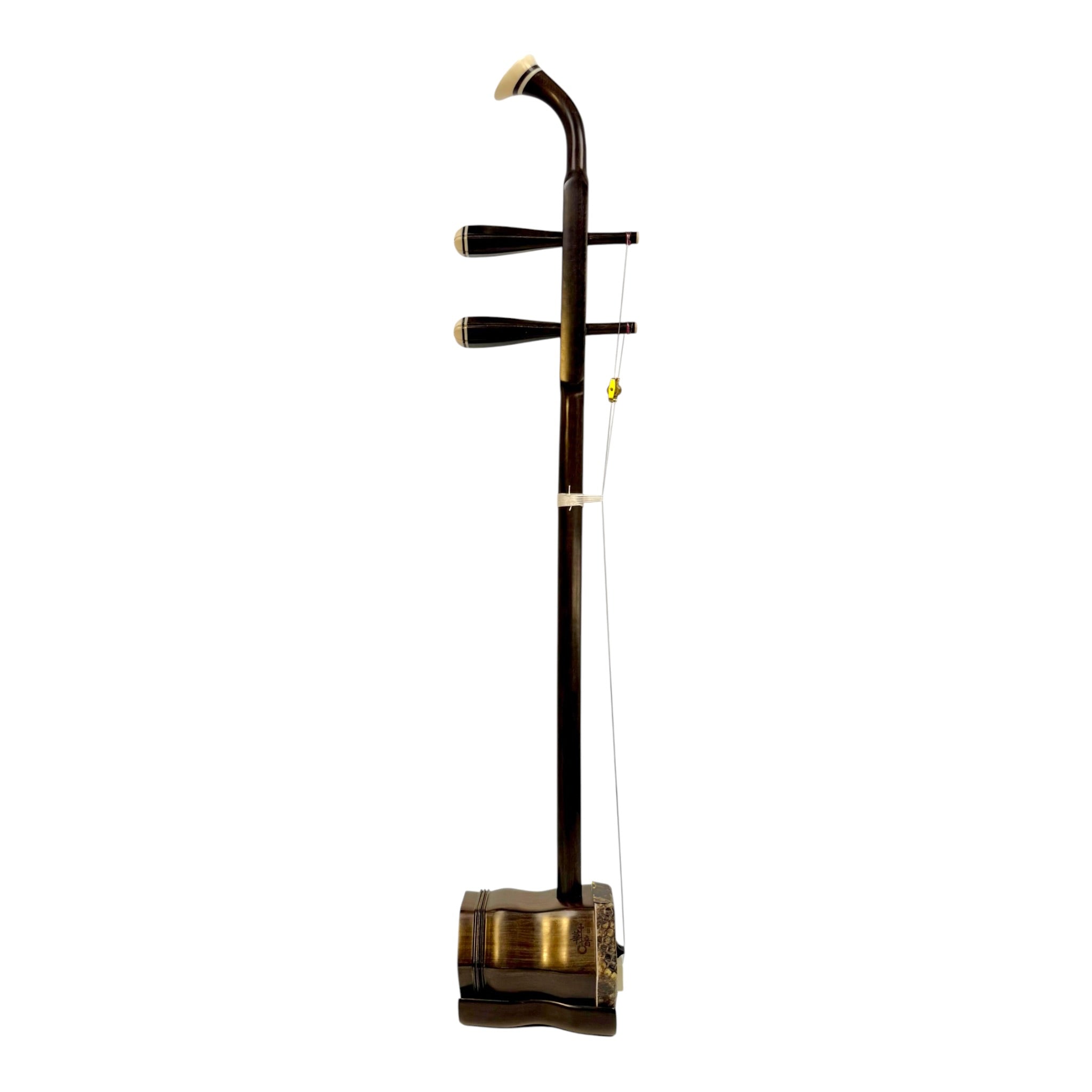 Hua Yin 华音 HY132G6 “Moon Crescent” Cheng Guibao Erhu with Dark Coffee Finish - Premium Travel Hard Case - Intermediate Series