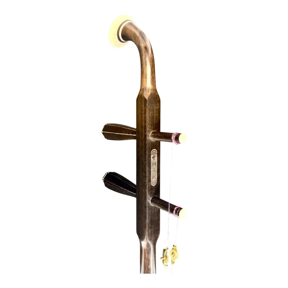 Hua Yin 华音 HY132G6 “Moon Crescent” Cheng Guibao Erhu with Dark Coffee Finish - Premium Travel Hard Case - Intermediate Series