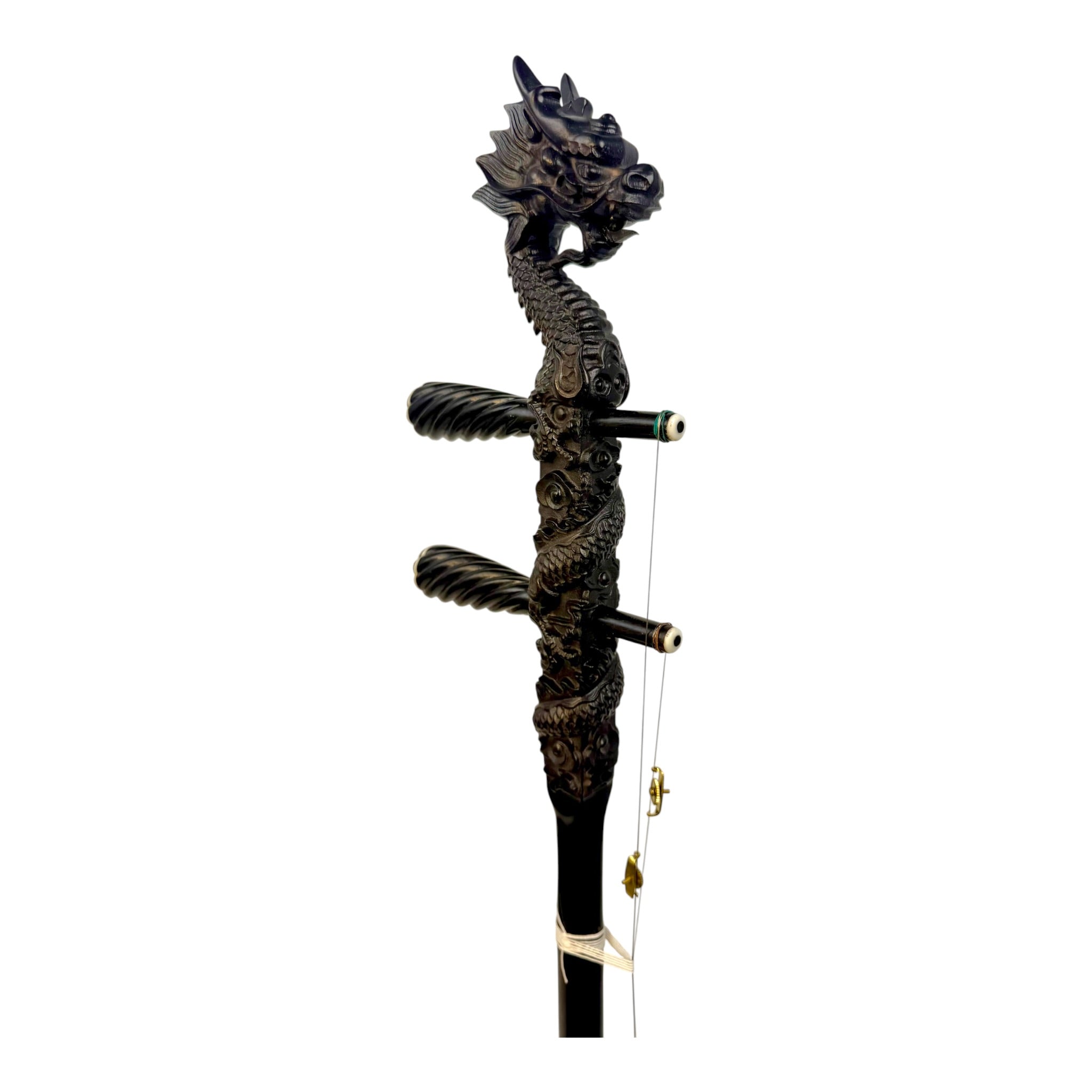 Hua Yin 华音 HY132L1 "Blossom Dragon" Ebony Erhu - Premium Travel Hard Case - Professional Series (Copy)