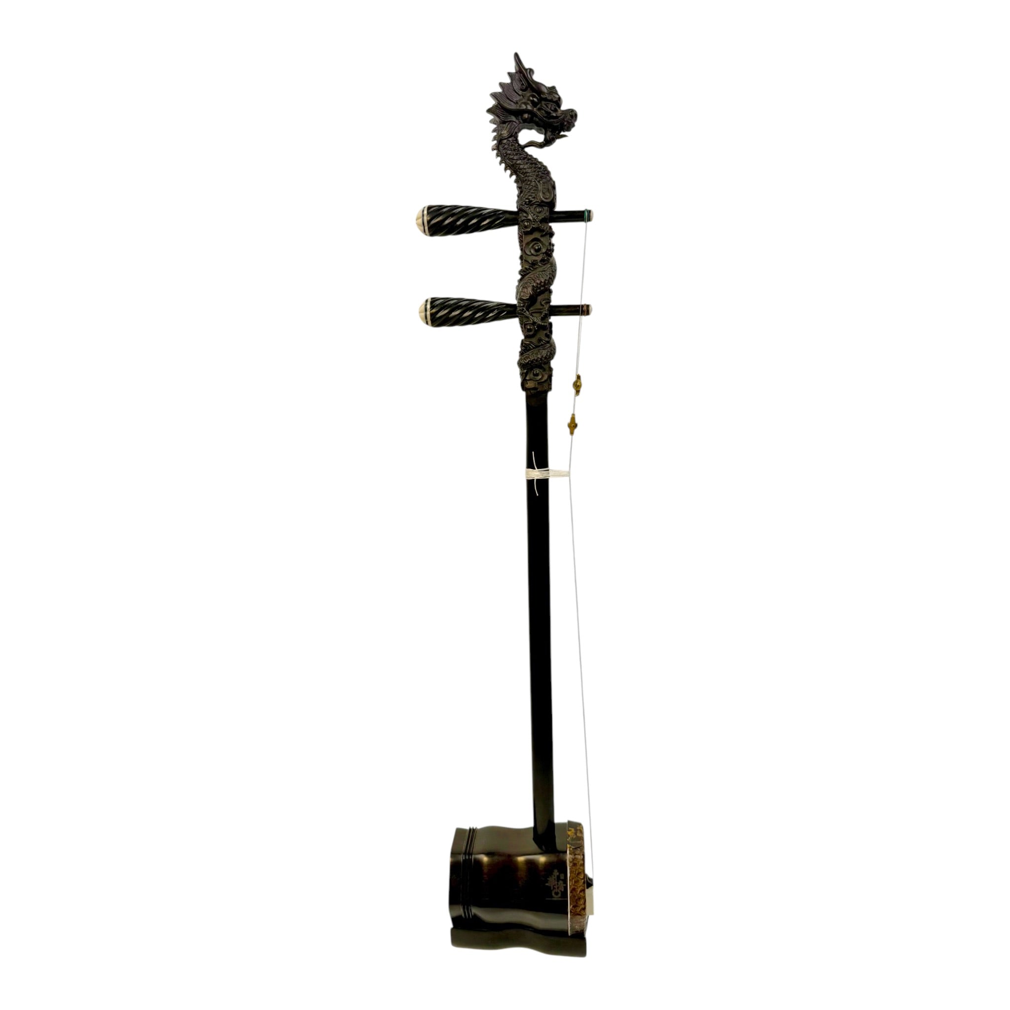 Hua Yin 华音 HY132L1 "Blossom Dragon" Ebony Erhu - Premium Travel Hard Case - Professional Series (Copy)