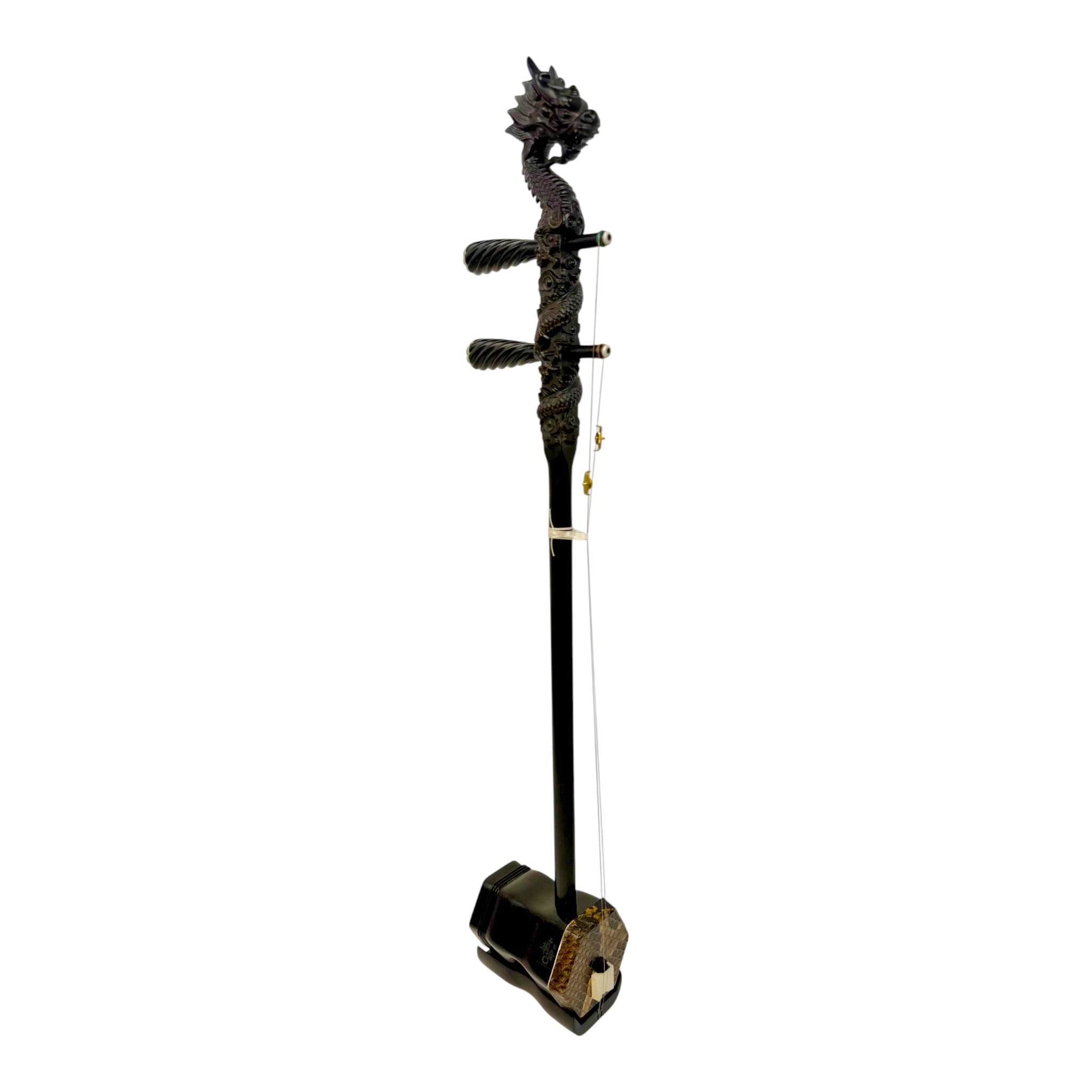 Hua Yin 华音 HY132L1 "Blossom Dragon" Ebony Erhu - Premium Travel Hard Case - Professional Series (Copy)