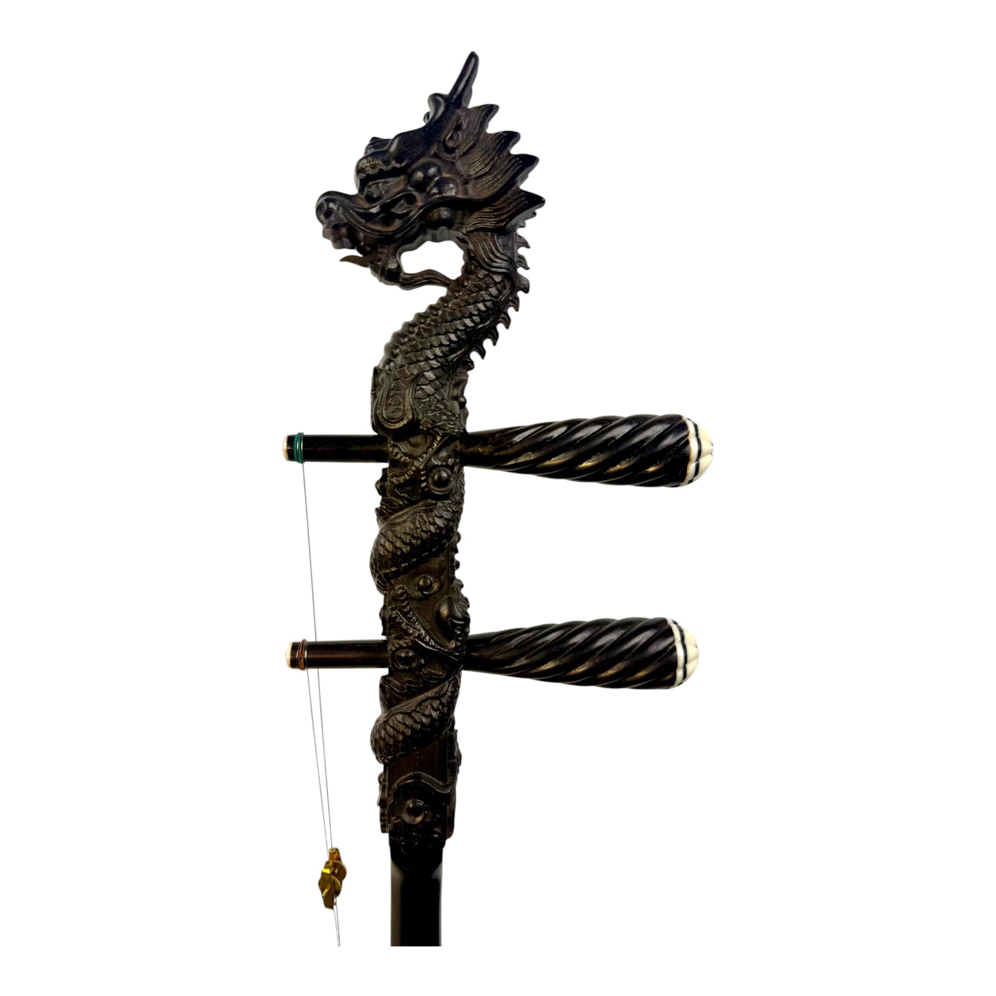 Hua Yin 华音 HY132L1 "Blossom Dragon" Ebony Erhu - Premium Travel Hard Case - Professional Series (Copy)
