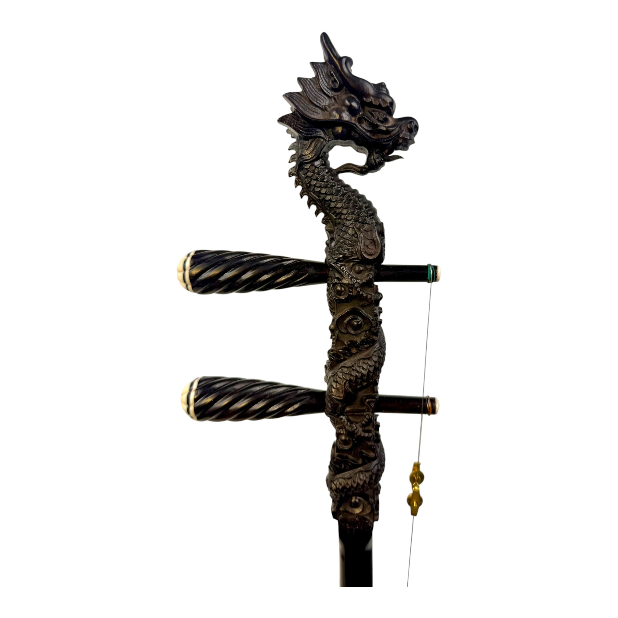 Hua Yin 华音 HY132L1 "Blossom Dragon" Ebony Erhu - Premium Travel Hard Case - Professional Series (Copy)