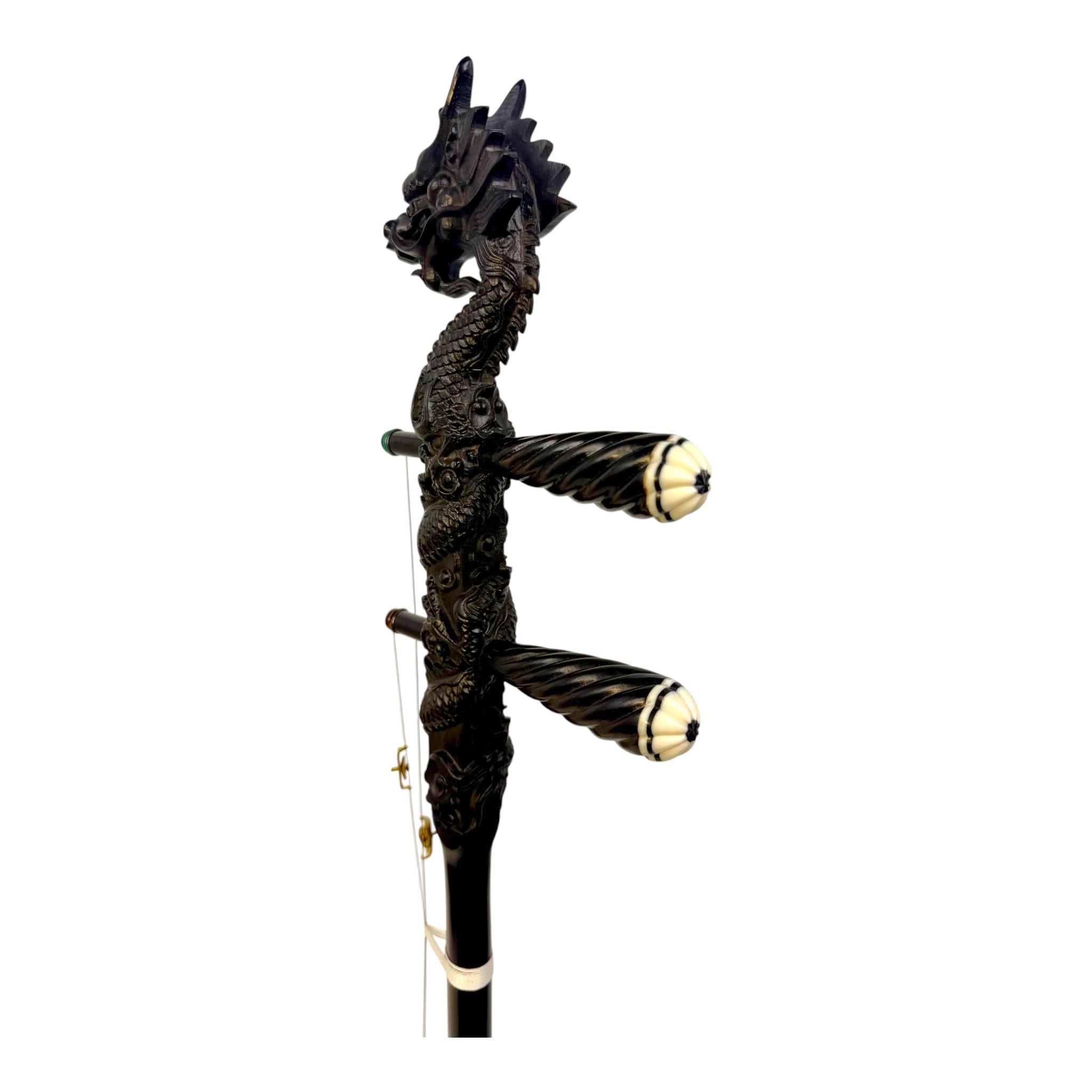 Hua Yin 华音 HY132L1 "Blossom Dragon" Ebony Erhu - Premium Travel Hard Case - Professional Series (Copy)