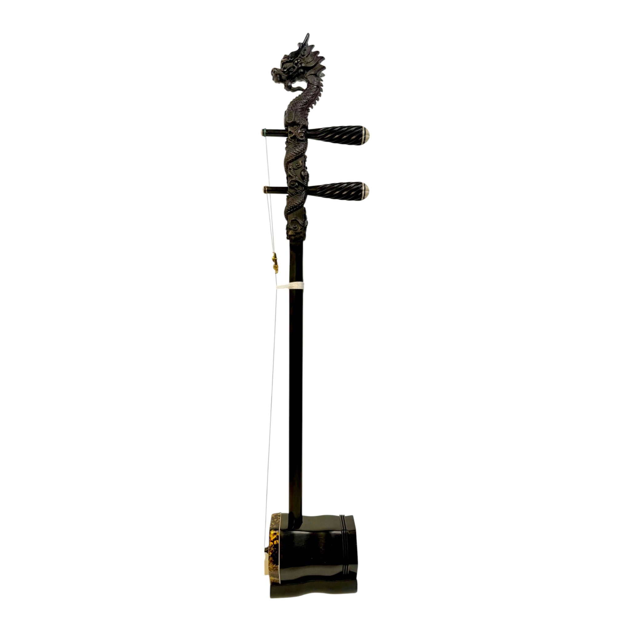 Hua Yin 华音 HY132L2 "Ruyi Dragon" Ebony Erhu - Premium Travel Hard Case - Professional Series