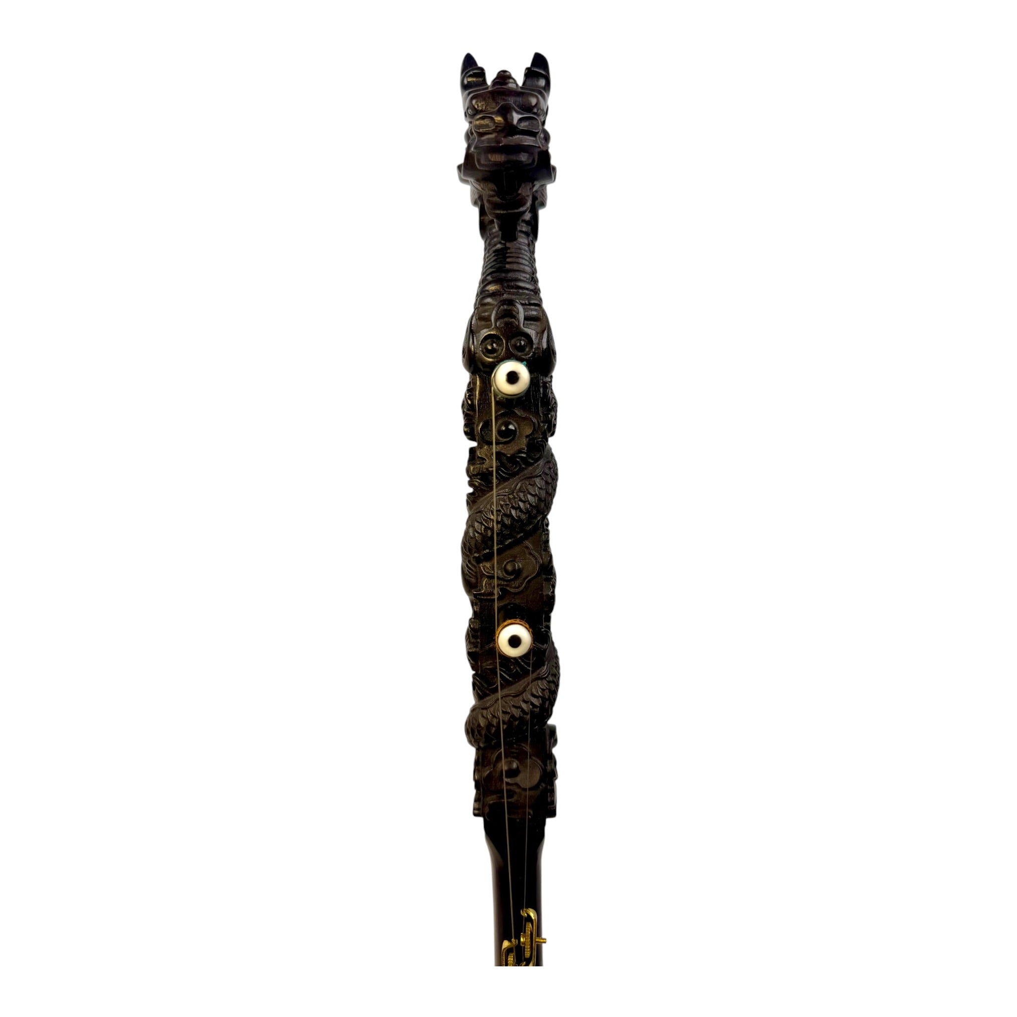 Hua Yin 华音 HY132L2 "Ruyi Dragon" Ebony Erhu - Premium Travel Hard Case - Professional Series