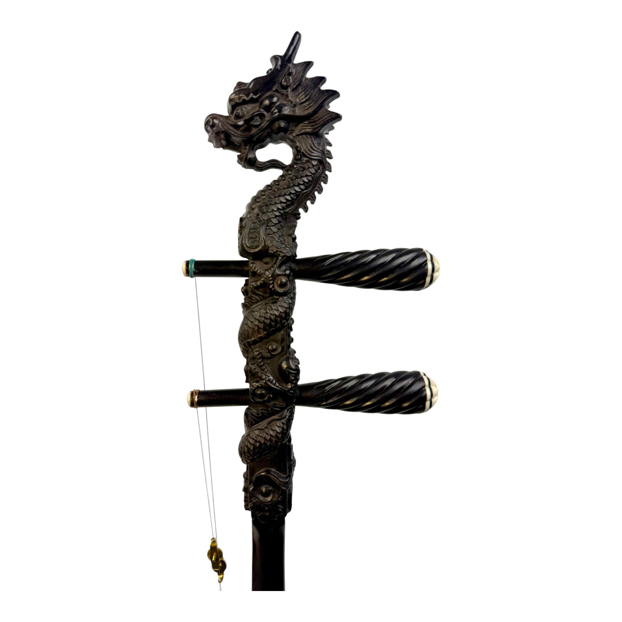 Hua Yin 华音 HY132L2 "Ruyi Dragon" Ebony Erhu - Premium Travel Hard Case - Professional Series