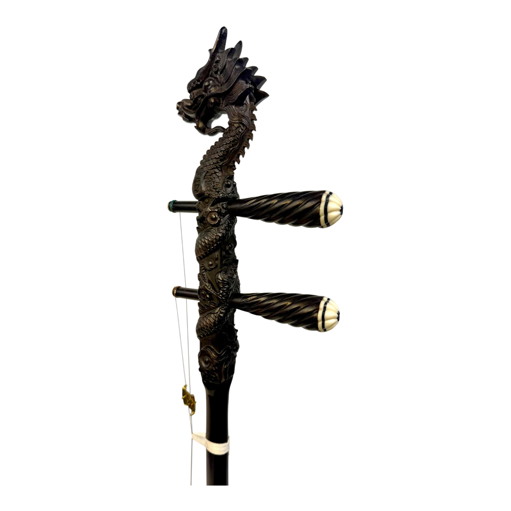 Hua Yin 华音 HY132L2 "Ruyi Dragon" Ebony Erhu - Premium Travel Hard Case - Professional Series