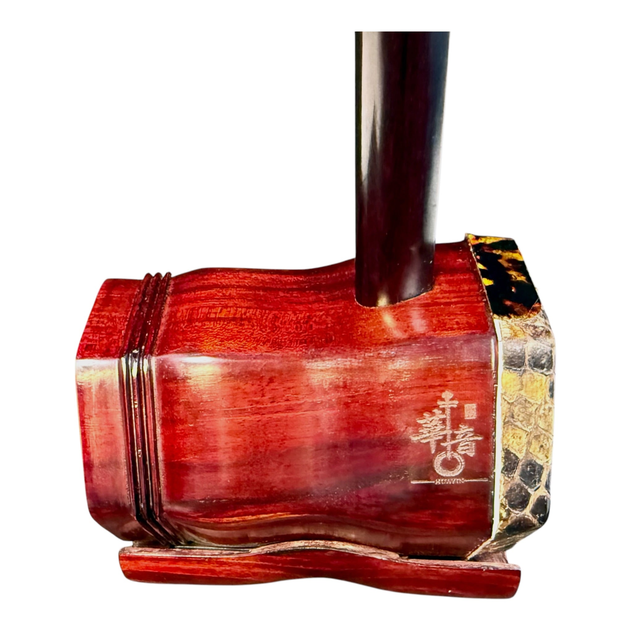 Hua Yin 华音 HY134B "Sunrise Crest" Zitan Sandalwood Erhu - Premium Travel Hard Case - Professional Series