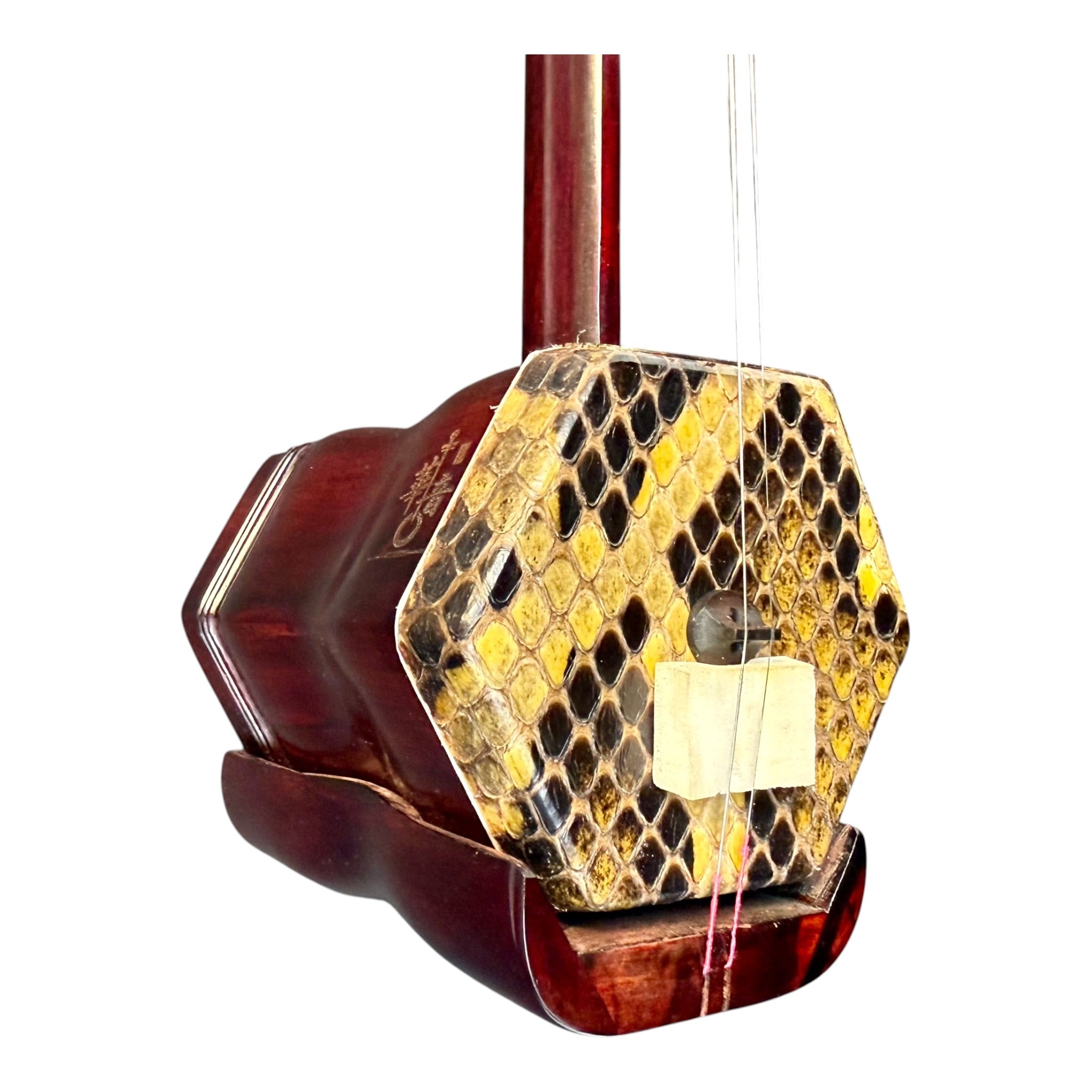 Hua Yin 华音 HY134B "Sunrise Crest" Zitan Sandalwood Erhu - Premium Travel Hard Case - Professional Series