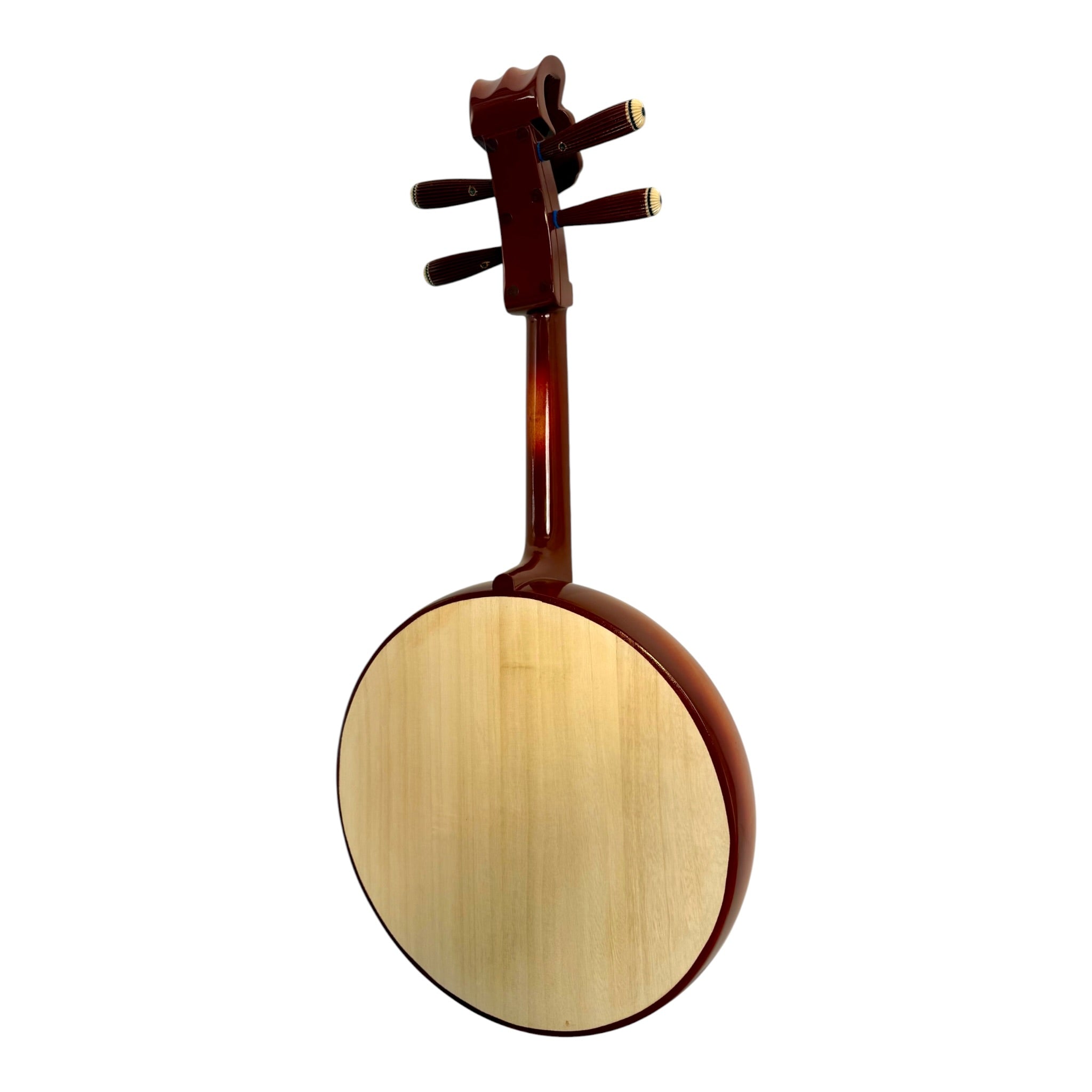 Hua Yin ZR300 Hardwood Zhongruan Chinese Moon Guitar - Traditional 4-String Tenor Ruan for Beginners & Education