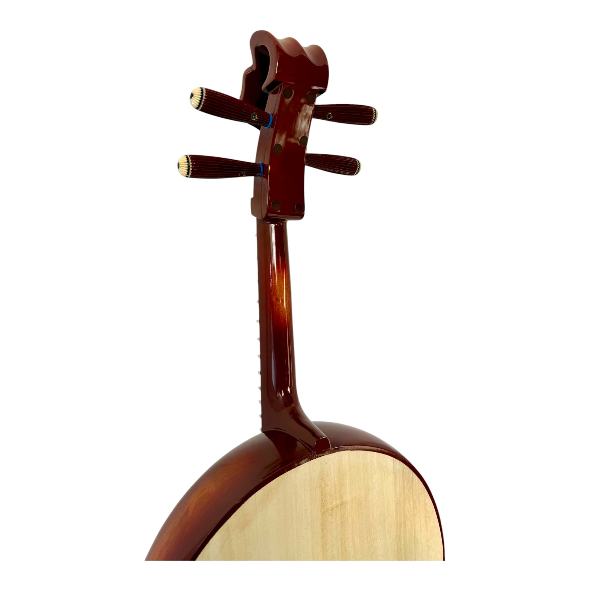 Hua Yin ZR300 Hardwood Zhongruan Chinese Moon Guitar - Traditional 4-String Tenor Ruan for Beginners & Education