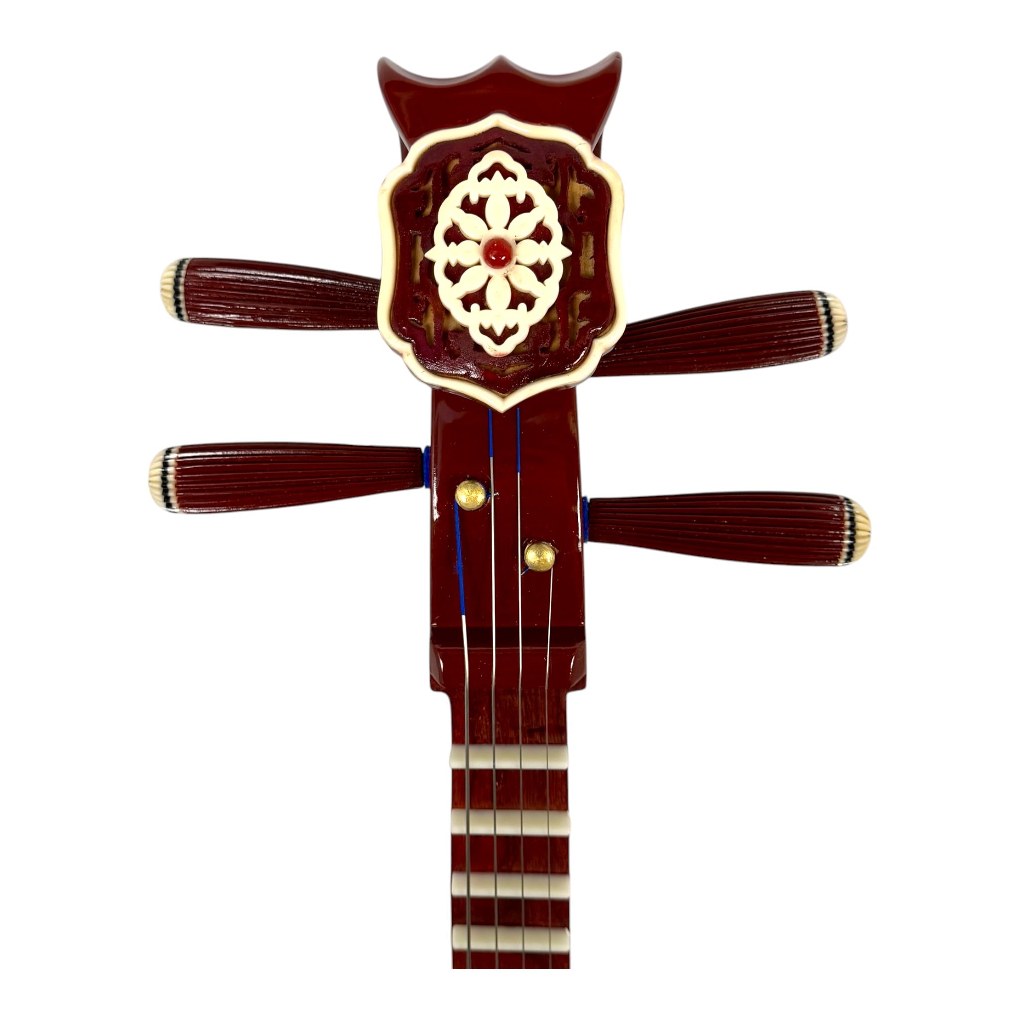 Hua Yin ZR300 Hardwood Zhongruan Chinese Moon Guitar - Traditional 4-String Tenor Ruan for Beginners & Education
