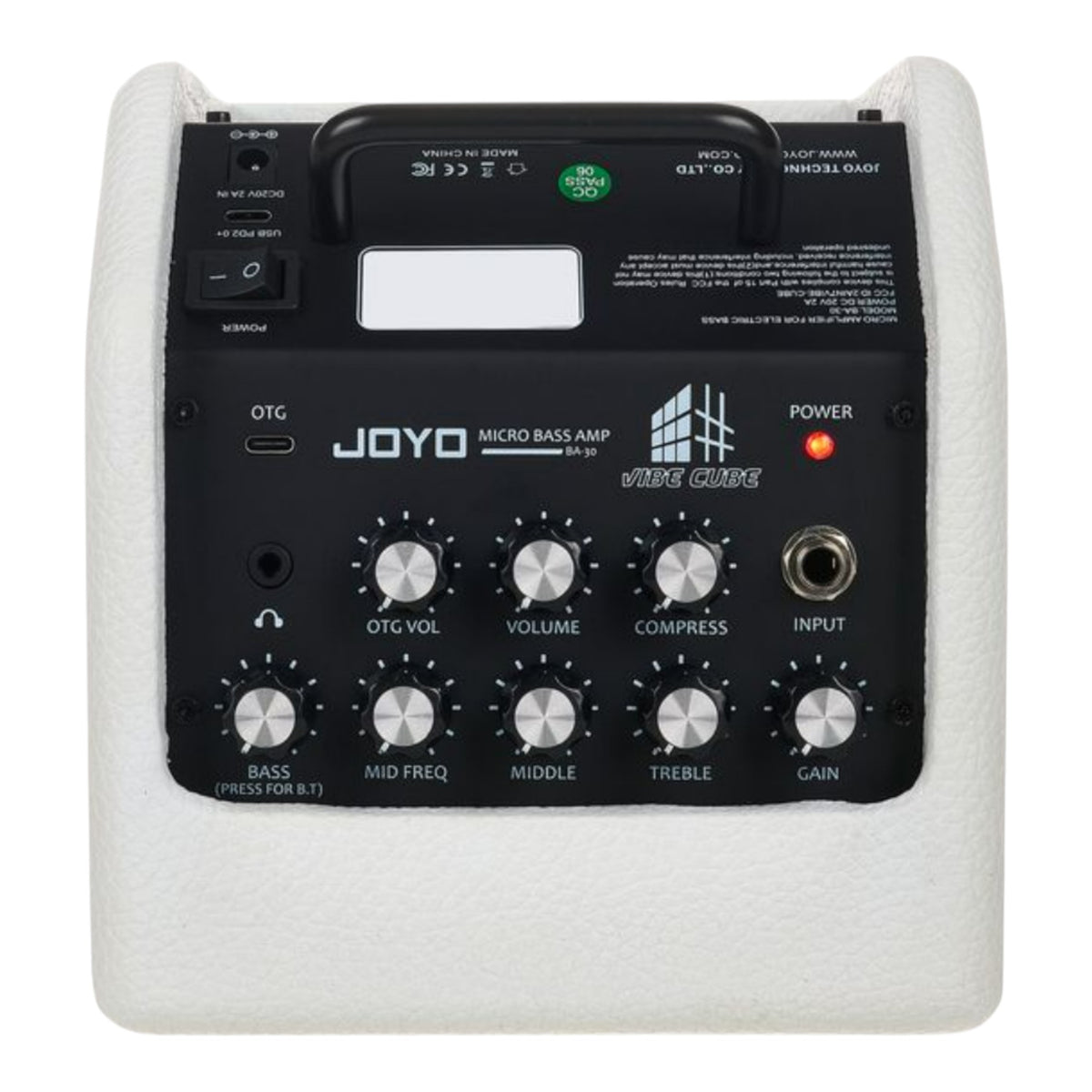 (PREORDER : EST LATE SEPT 2026) Joyo BA30 "Vibe Cube" Lightweight Rechargable 30W Multifunctional Micro Bass Amplifier w/ Bluetooth & OTG