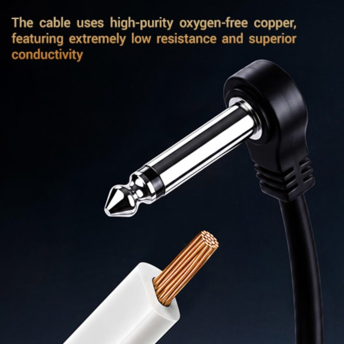 (PREORDER : EST. LATE SEPT 2026) Joyo CM29 Flat Profile OFC Pedal Patch Cable in Black - 5 Pack