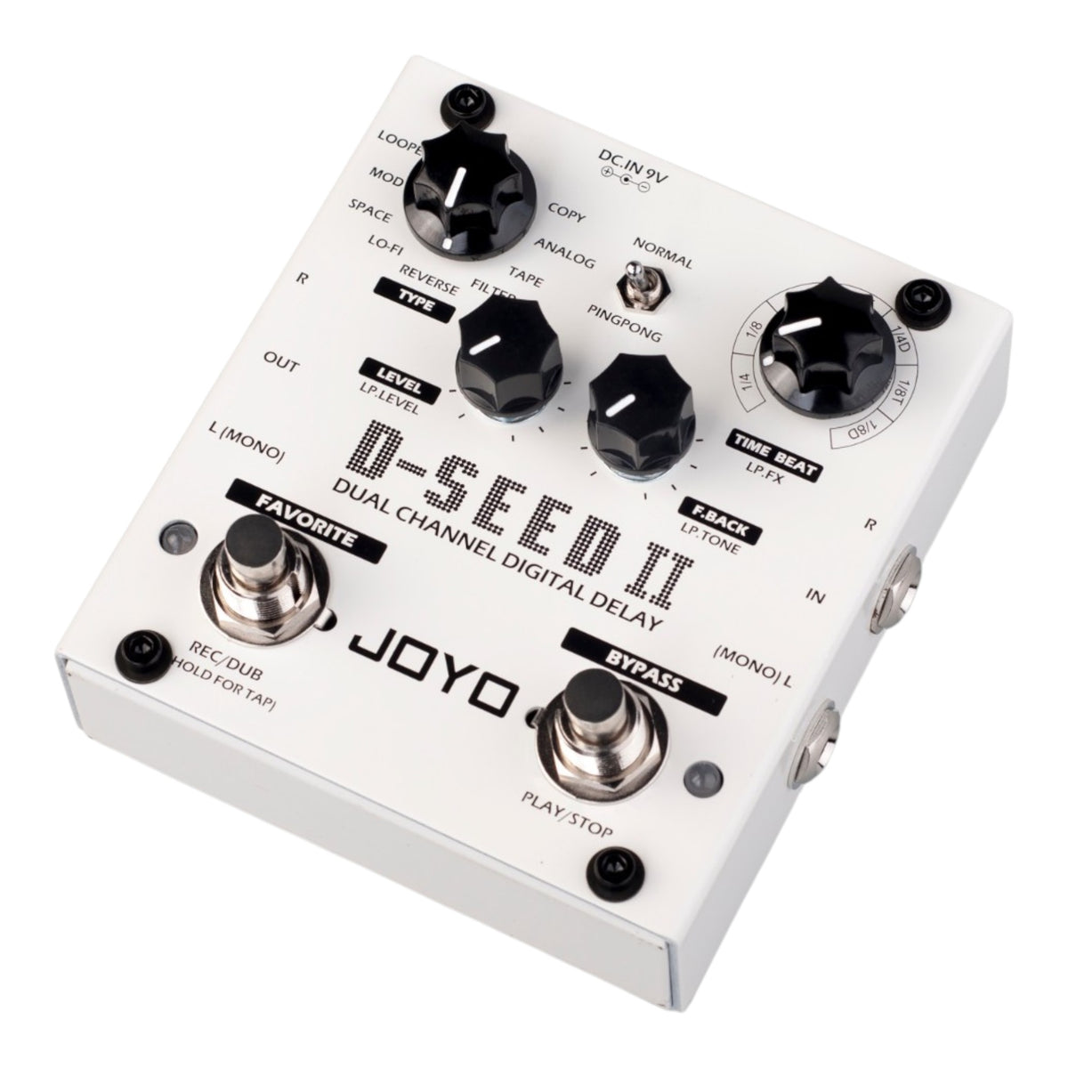 (PREORDER : EST LATE SEPT 2026) Joyo DSEEDII Dual Channel Digital Delay Effect Guitar Pedal w/ Built-In Looper