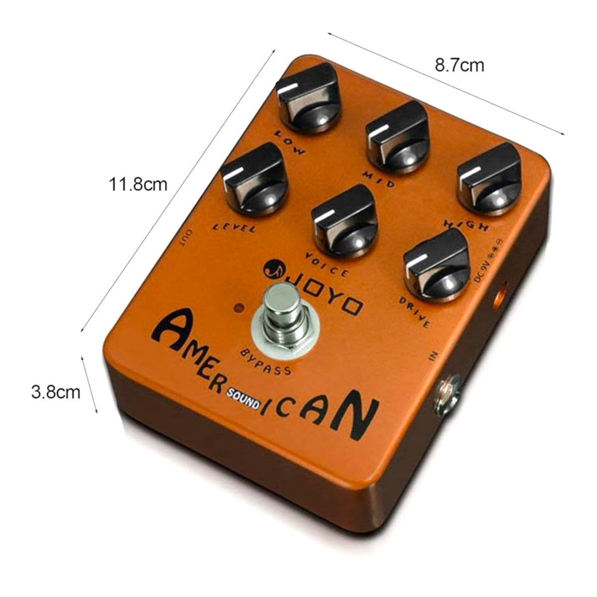 (PREORDER : EST LATE SEPT 2026) Joyo JF14 "American Sound" American-Style Tube Amp Simulator Pedal w/ 3-Band EQ
