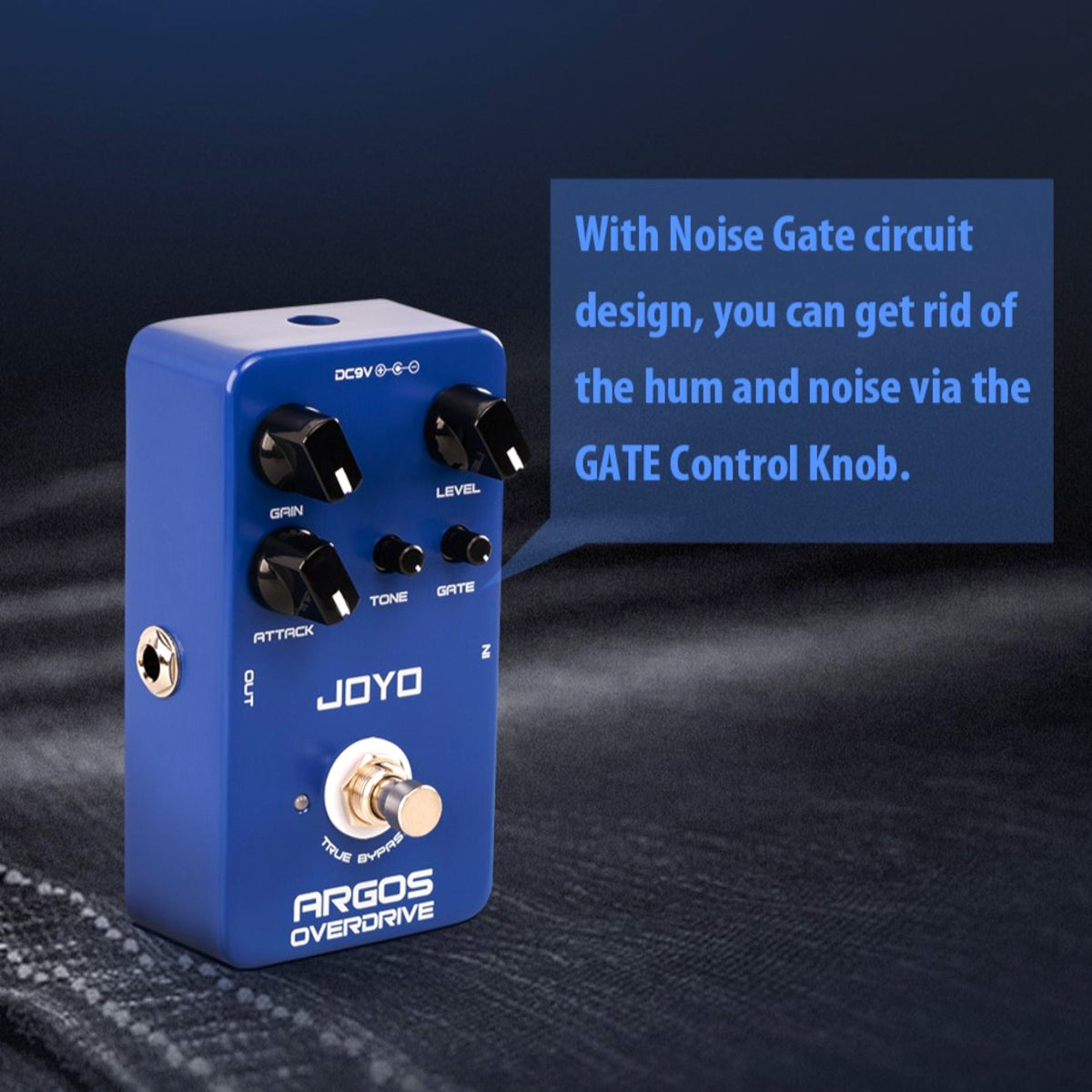 (PREORDER : EST LATE SEPT 2026) Joyo JF23 "Argos Overdrive" 6-Mode Overdrive & Adjustable Noise Gate Guitar Pedal w/ Gain & Tone Control