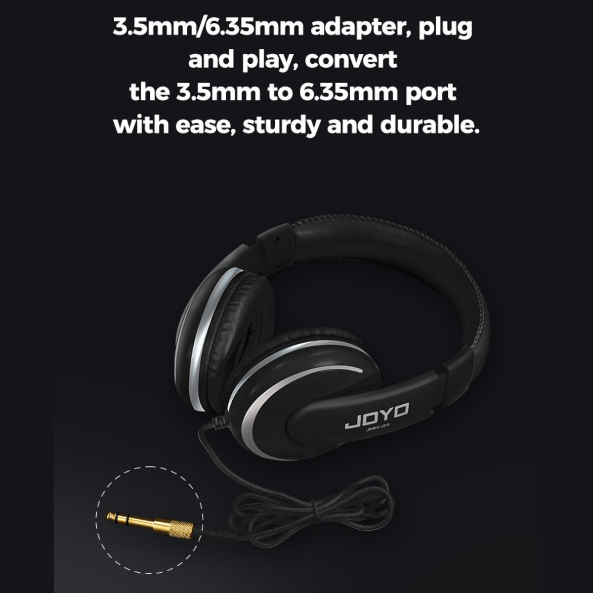 (PREORDER : EST LATE SEPT 2026) Joyo JMH04 Studio Monitor Over-Ear Headphones w/ 50mm High-Fidelity Drivers