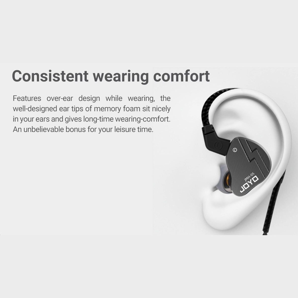 (PREORDER : EST LATE SEPT 2026) Joyo JMH05 Professional Hybrid In-Ear Monitor Headphones w/ Balanced Armature & Dynamic Driver