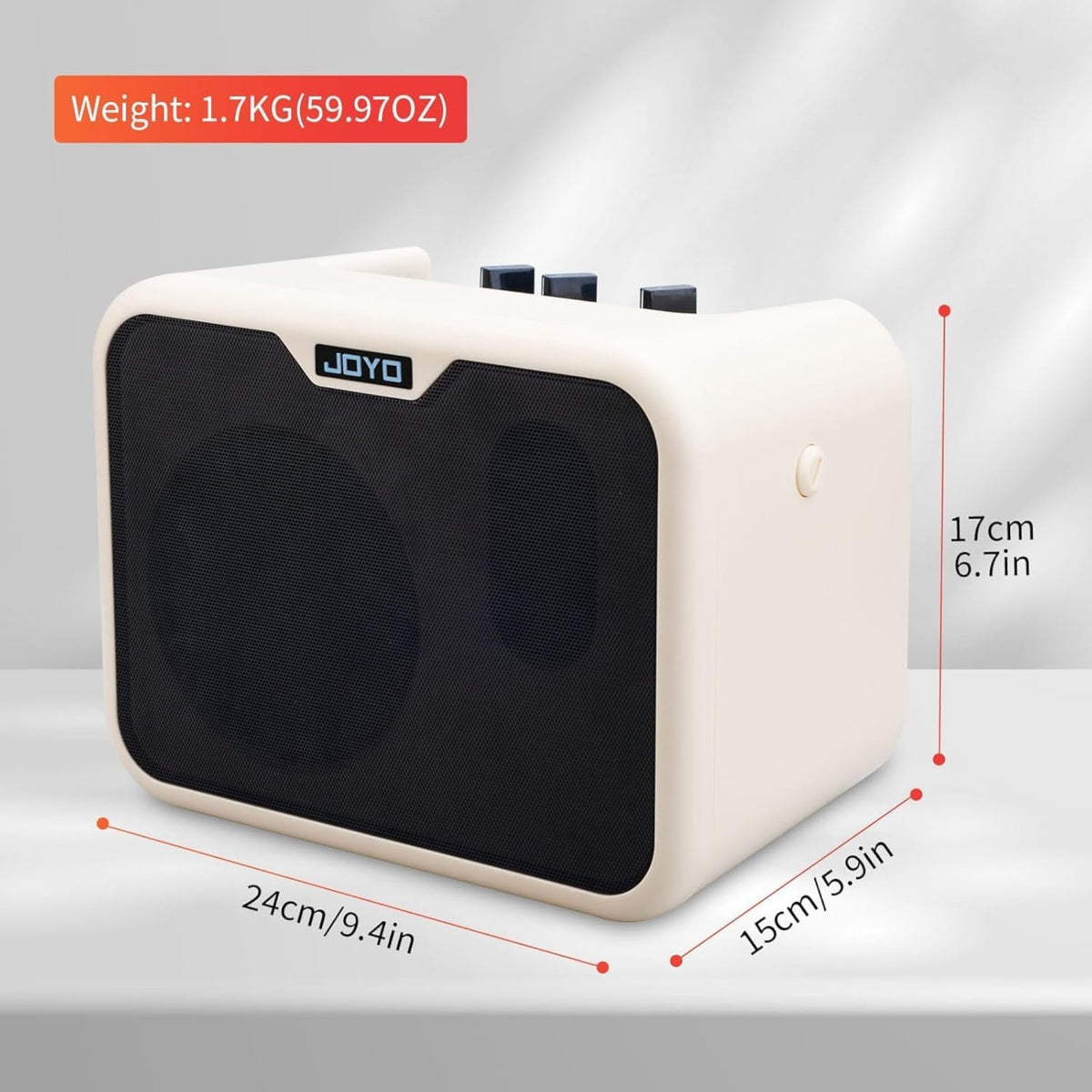 (PREORDER : EST. LATE SEPT 2026) Joyo MA10B Portable Dual-Channel 10W Mini Electric Bass Amplifier w/ 5" Full-Range Speaker