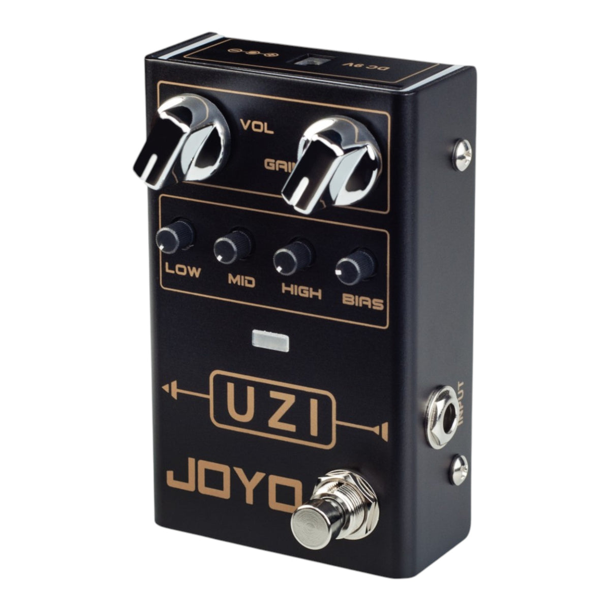 (PREORDER : EST LATE SEPT 2026) Joyo R03 "Uzi" High-Gain Heavy Distortion Effects Pedal w/ Bias Control
