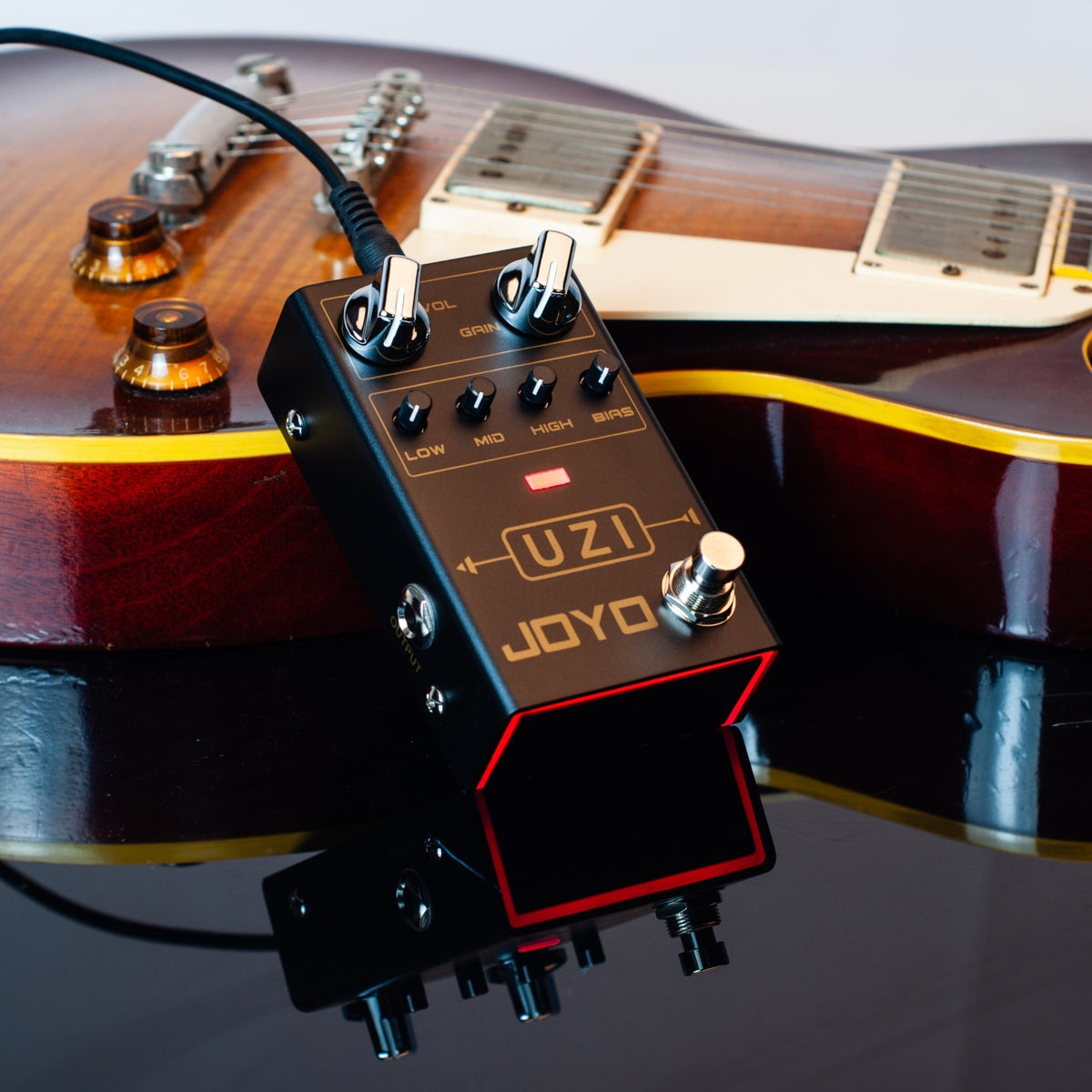(PREORDER : EST LATE SEPT 2026) Joyo R03 "Uzi" High-Gain Heavy Distortion Effects Pedal w/ Bias Control